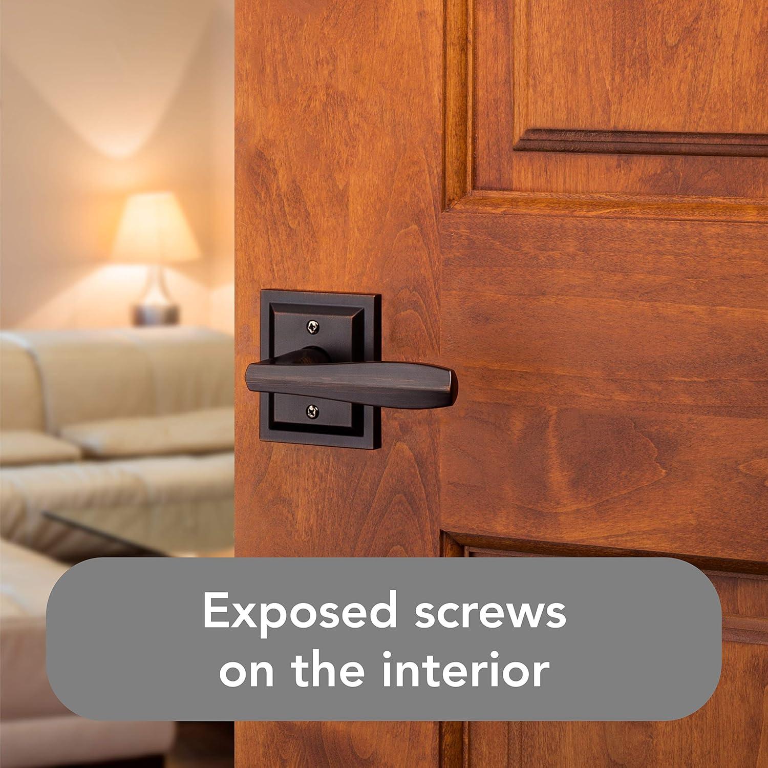 Baldwin Torrey Low Profile Rose Bed/Bath Lever in VB