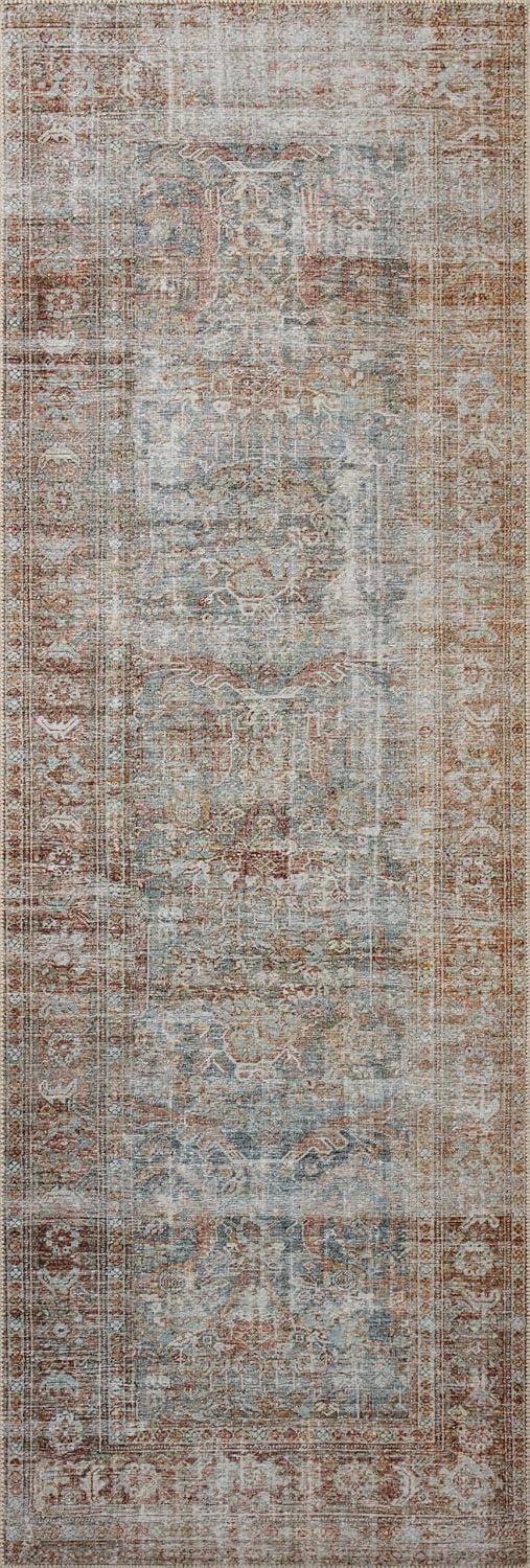 Chris Loves Julia x Loloi Jules Oriental Lagoon/Brick Area Rug