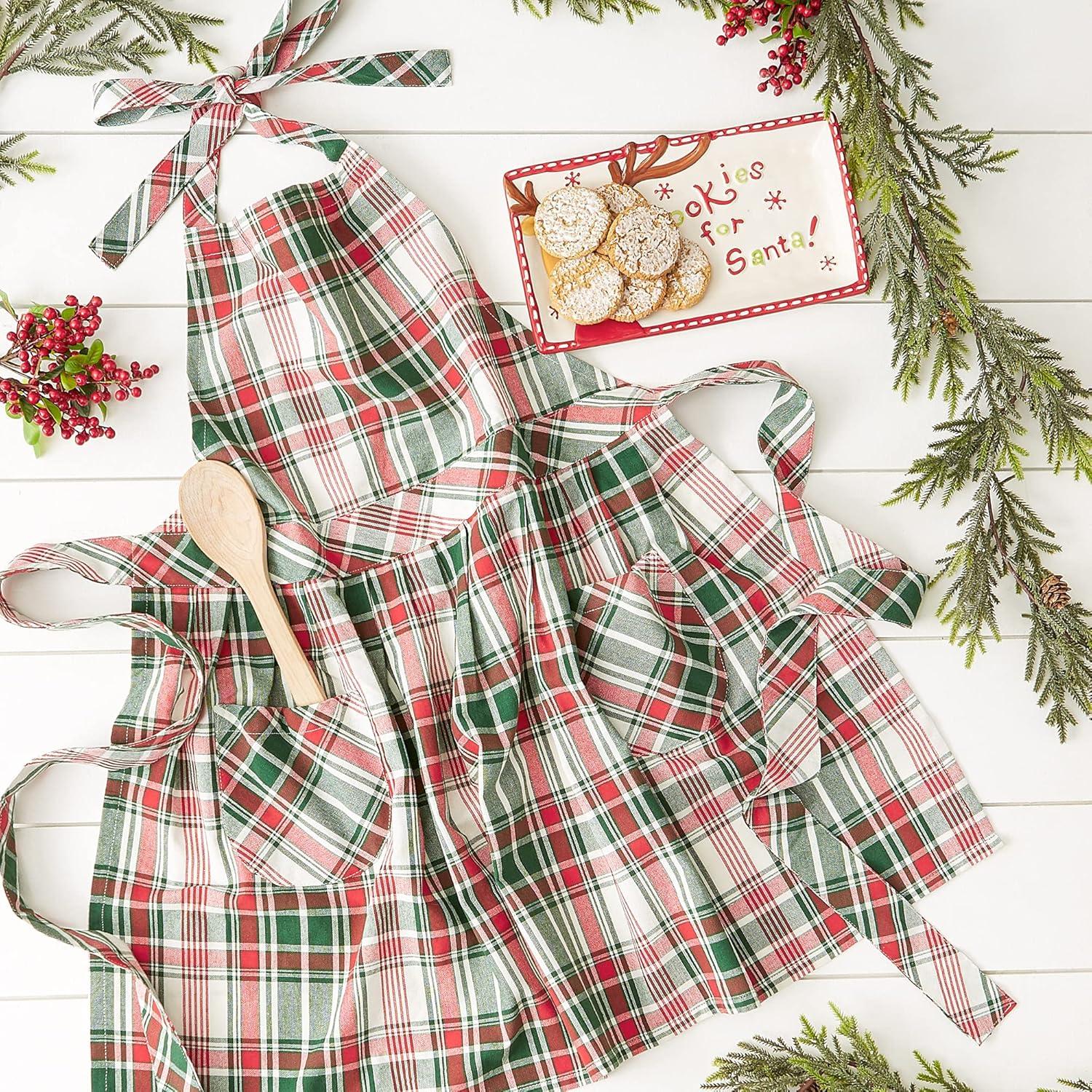 DII Yuletide Plaid Apron