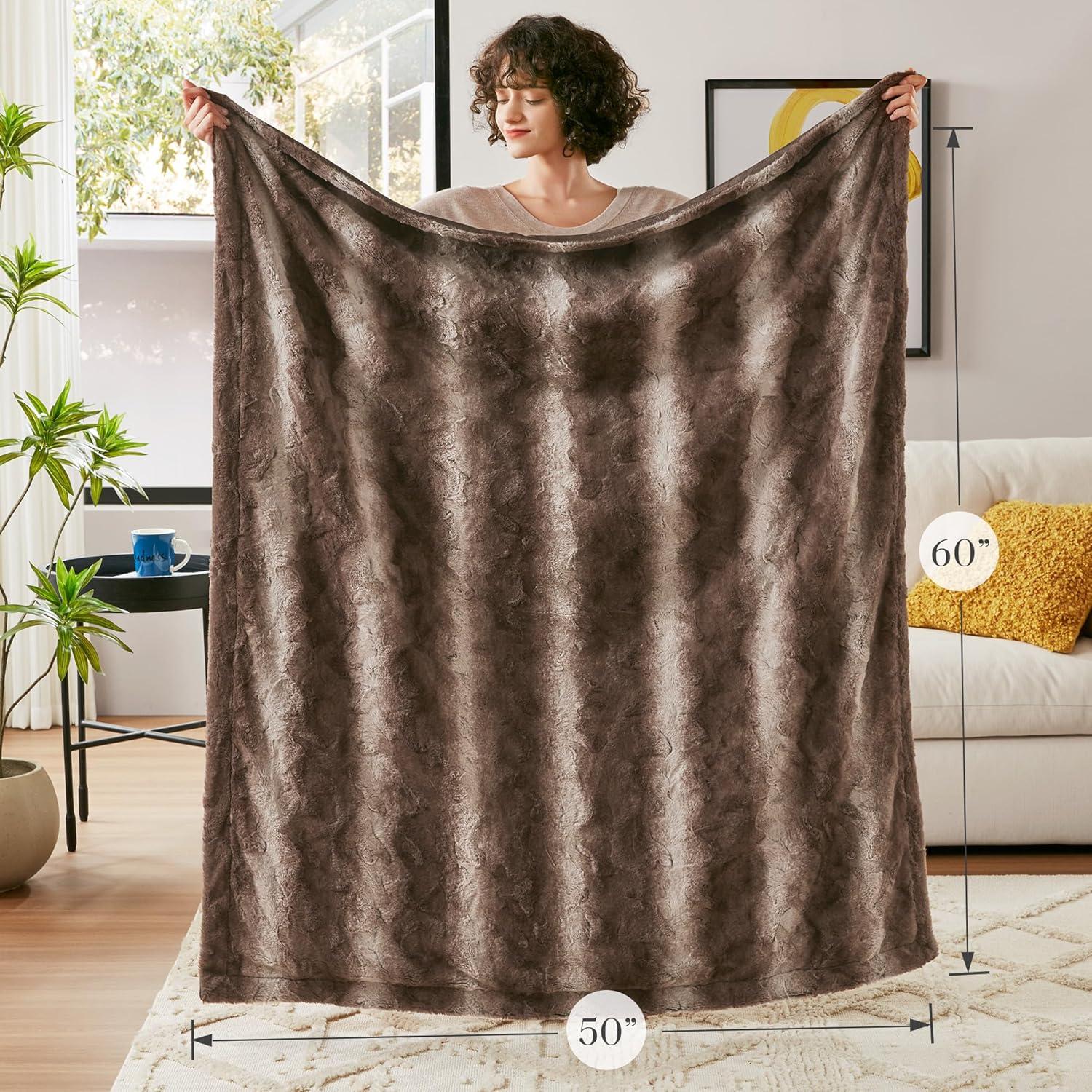 Zuri Oversized Faux Fur Throw