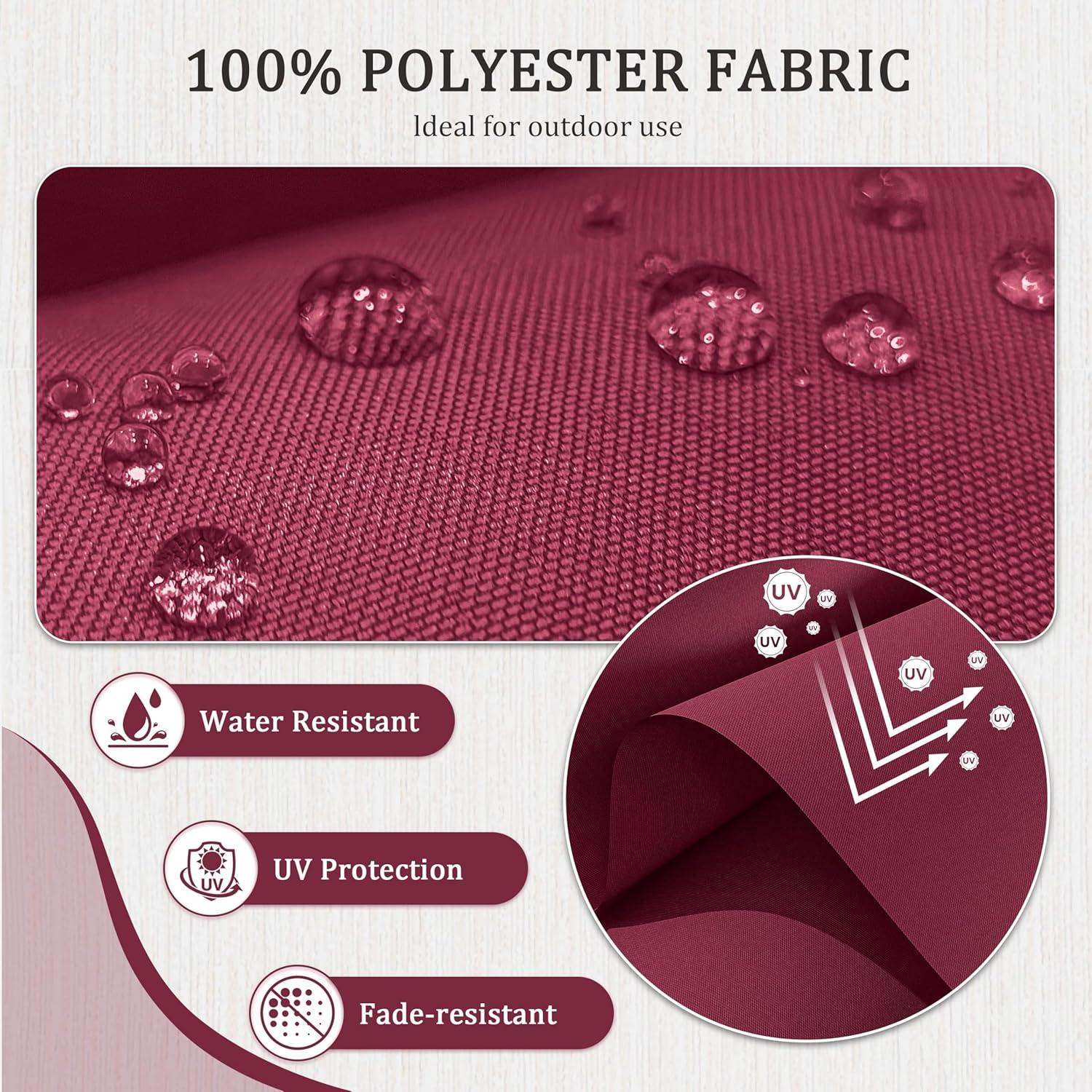 Outdoor Loveseat Cushion Set 46 X 26 Inch Water Repellent & Fadeness Patio Furniture Cushions,Removable Outdoor Couch Cushions with Hidden Zipper & Adjustment Staps for Couch, Bench, and Swing