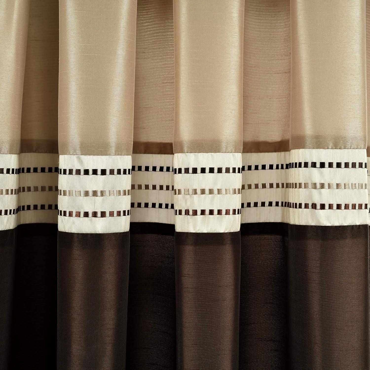 Lush Decor Terra Semi-Sheer Rod Pocket Curtain Panels (Set of 2)