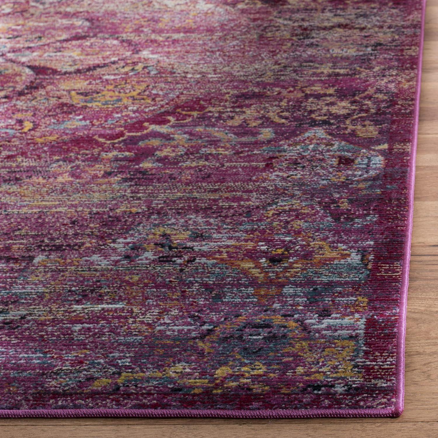 Crystal CRS512 Power Loomed Accent Rug - Fuchsia/Purple - 3'x5' - Safavieh.