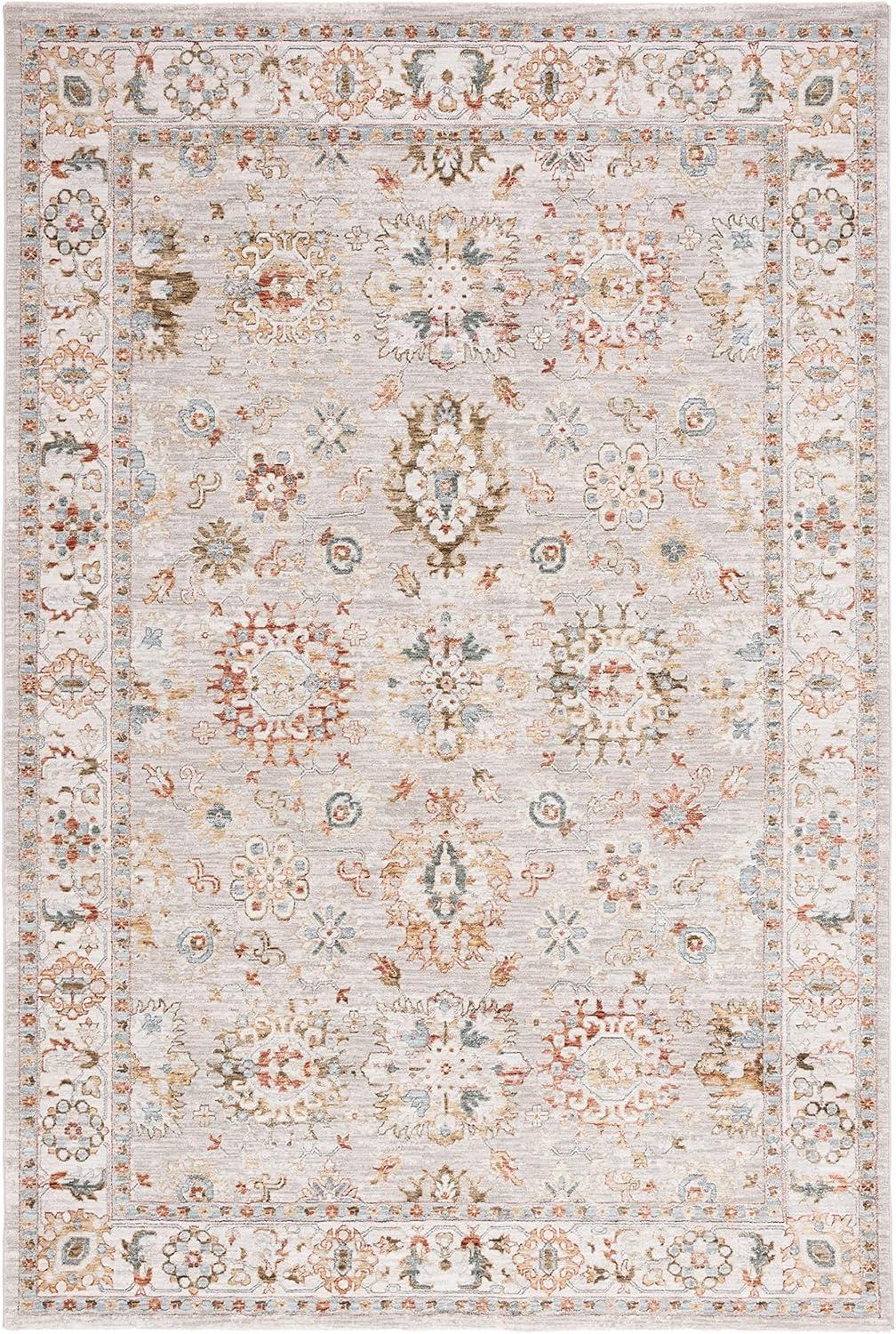 Hamilton HLT112 Power Loomed Area Rug - Gray/Rust - 8'9"x11'9" - Safavieh.