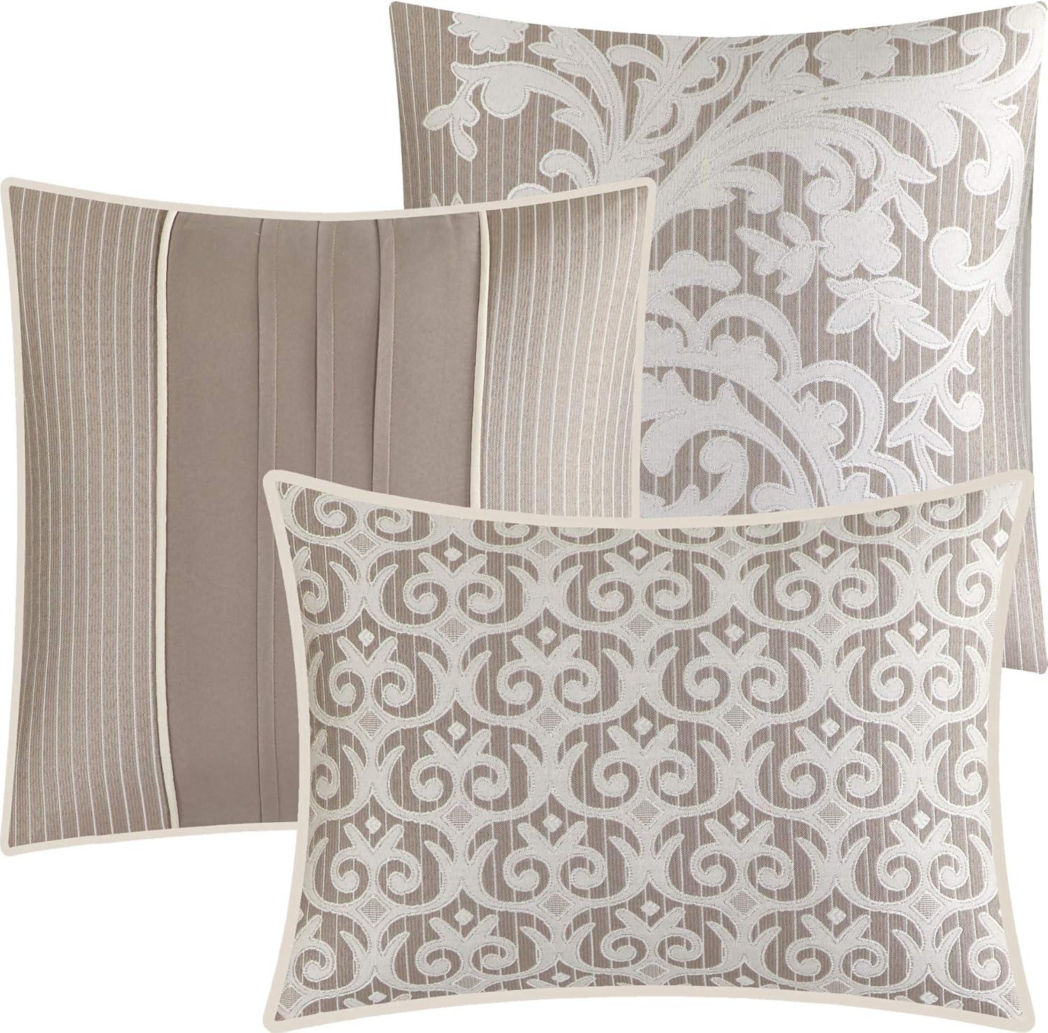 Nanshing 7pc California King Margret Comforter Set Gray