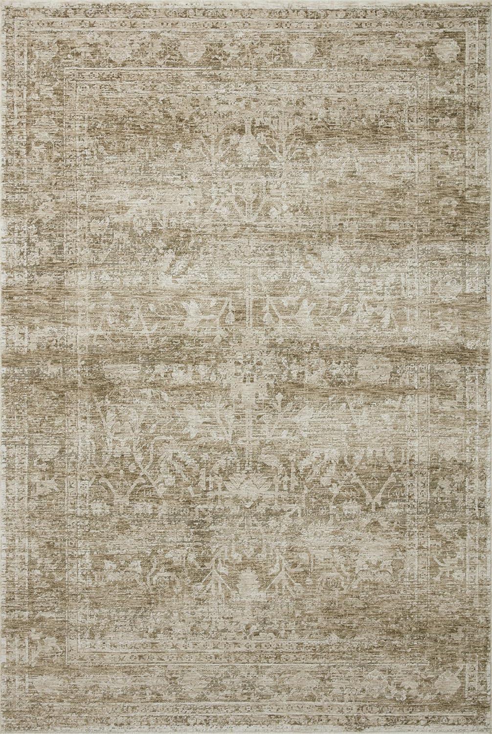 Honora Rug by Amber Lewis x Loloi - Khaki and Beige / 2' x 3'4"