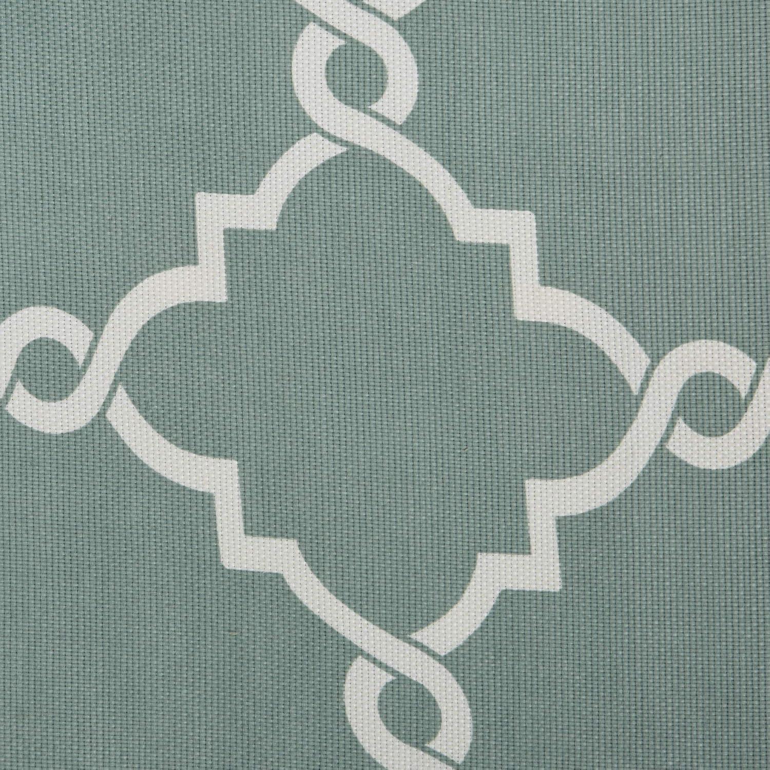 Madison Park Saratoga Fretwork Print Grommet Top Window Valance