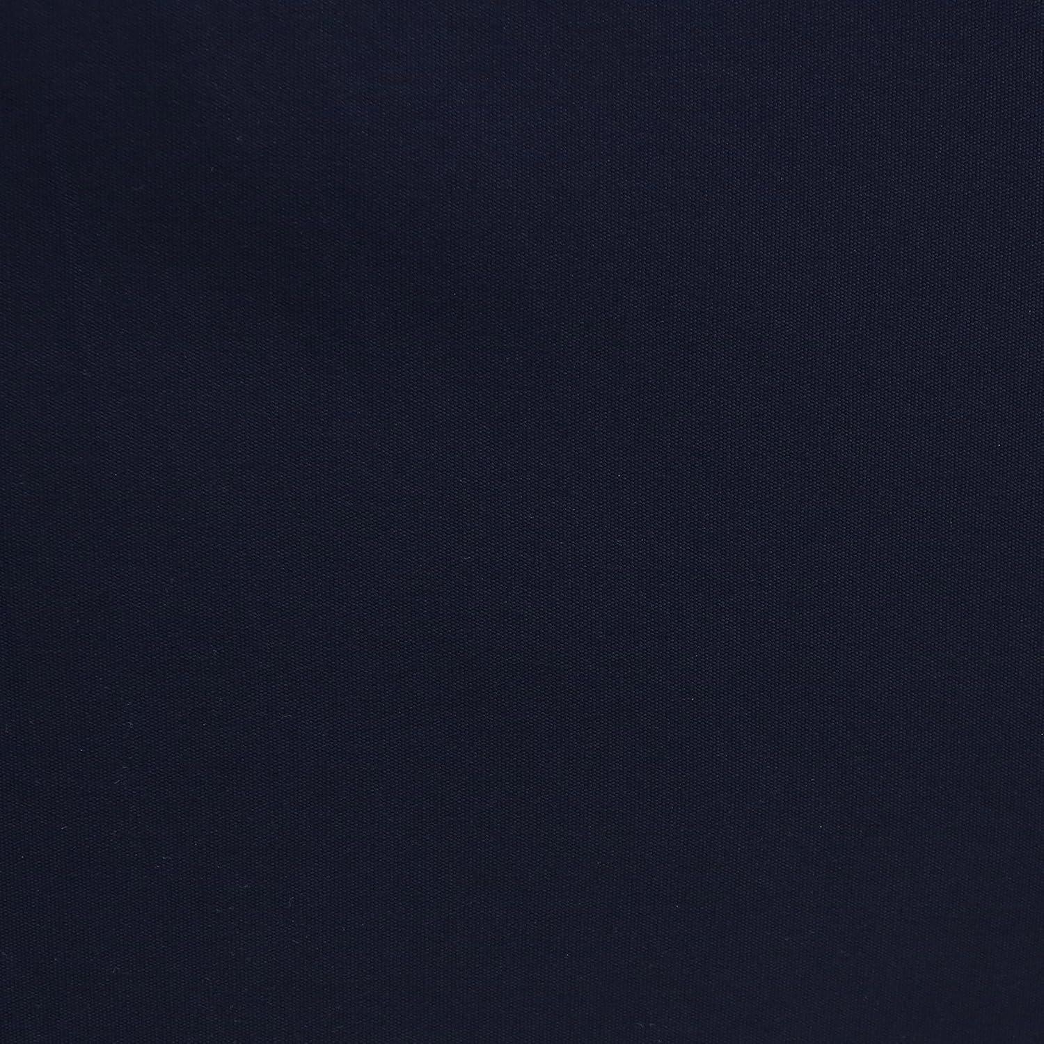 Sunnydaze Outdoor Solution-Dyed Sunbrella Pool Patio Umbrella with Solar LED Light Bars and Tilt - 9' - Navy Blue