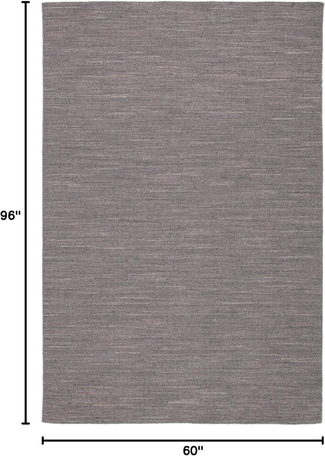 Kilim KLM125 Hand Woven Area Rug - Light Grey - 5'x8' - Safavieh