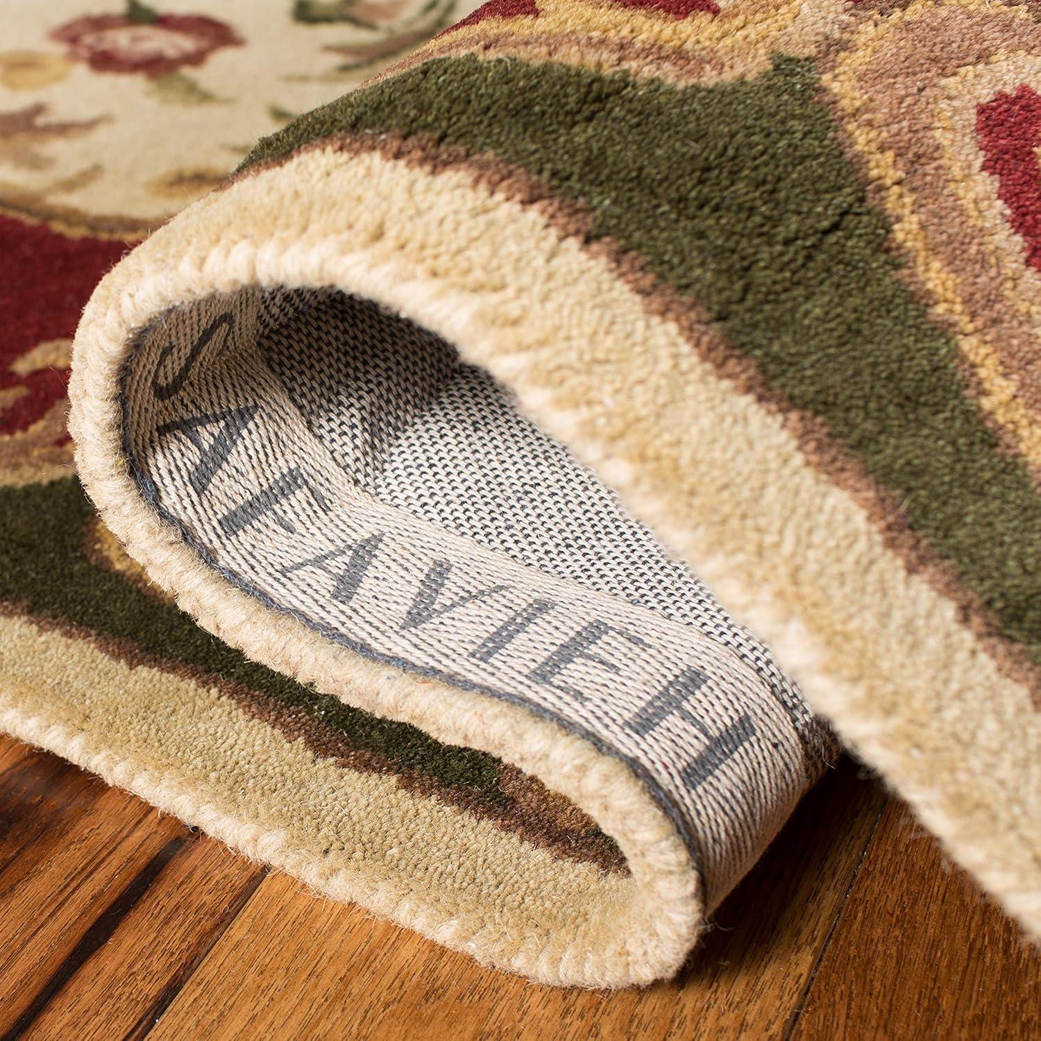Classic CL234 Hand Tufted Runner Rug - Ivory/Green - 2'3"x8' - Safavieh.
