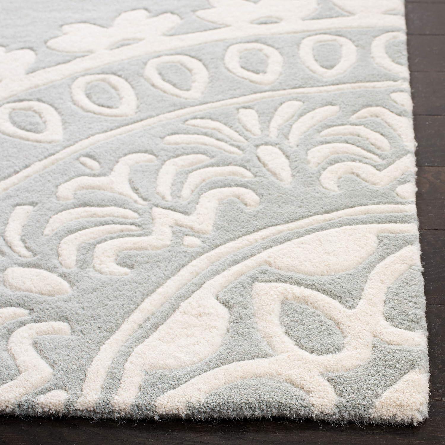 Bella BEL122 Hand Tufted Runner Rug - Grey/Ivory - 2'3"x11' - Safavieh.