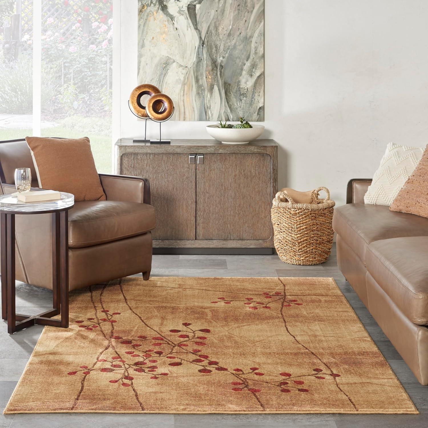 Nourison Somerset Latte Area Rug ST74 3'6" x 5'6"