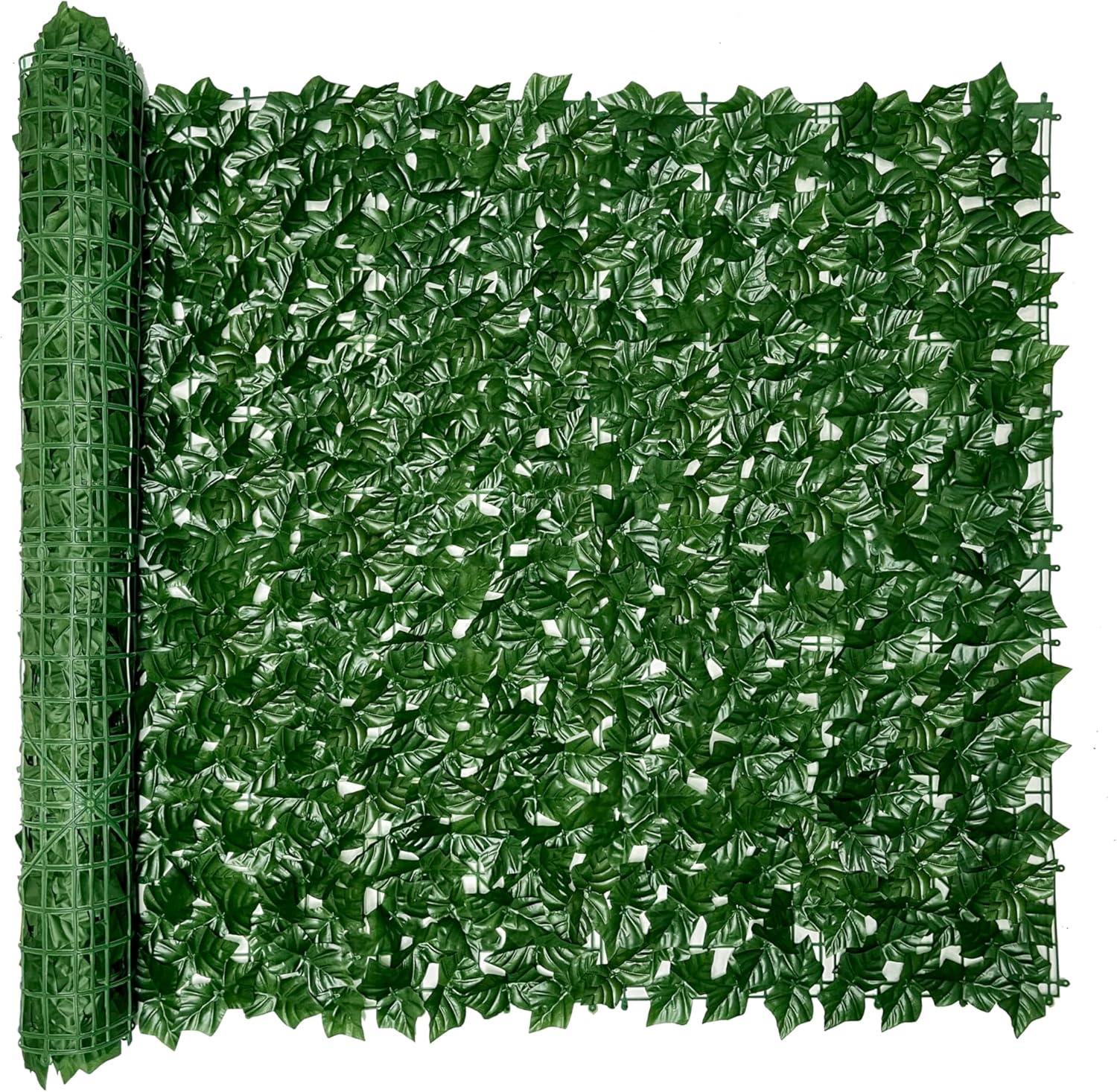 Green 40x120 Inch Artificial Ivy Privacy Fence Screen