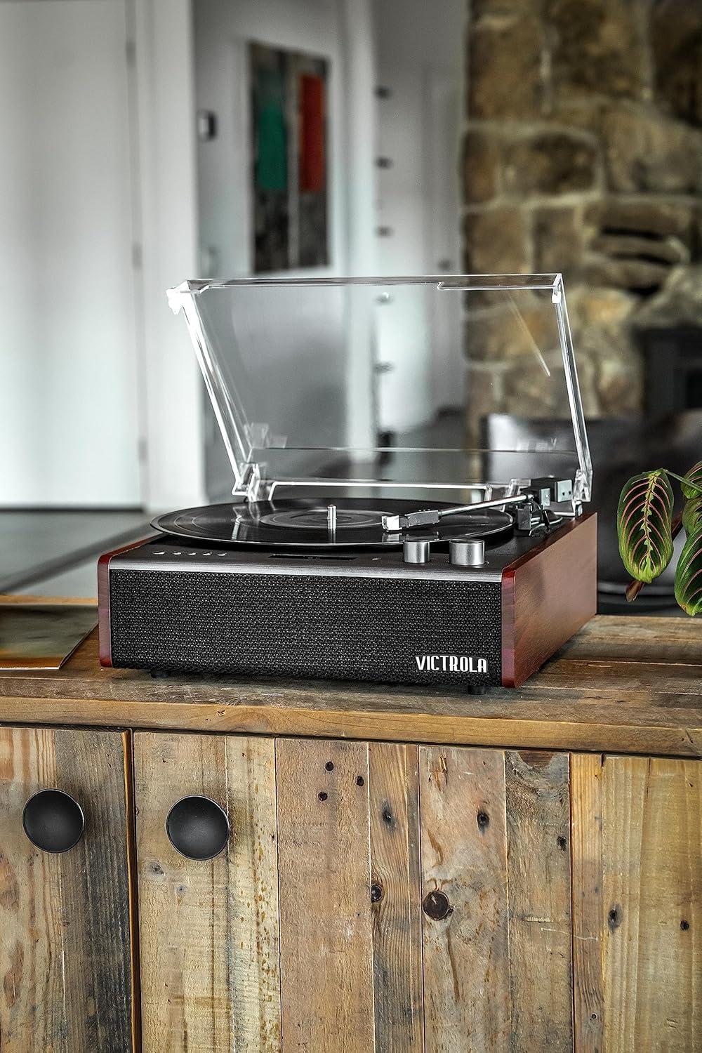 Victrola Eastwood Espresso 3-Speed Bluetooth Record Player