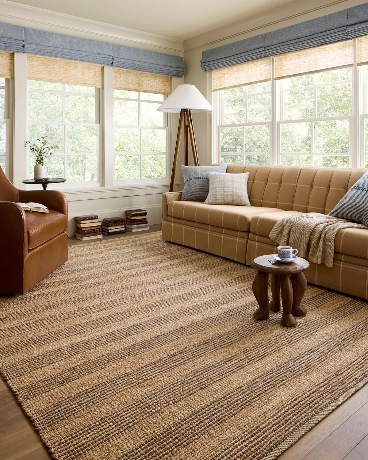 Judy II Jute-Blend Rug by Chris Loves Julia x Loloi - Natural and Ivory / 2'6" x 7'6" Runner