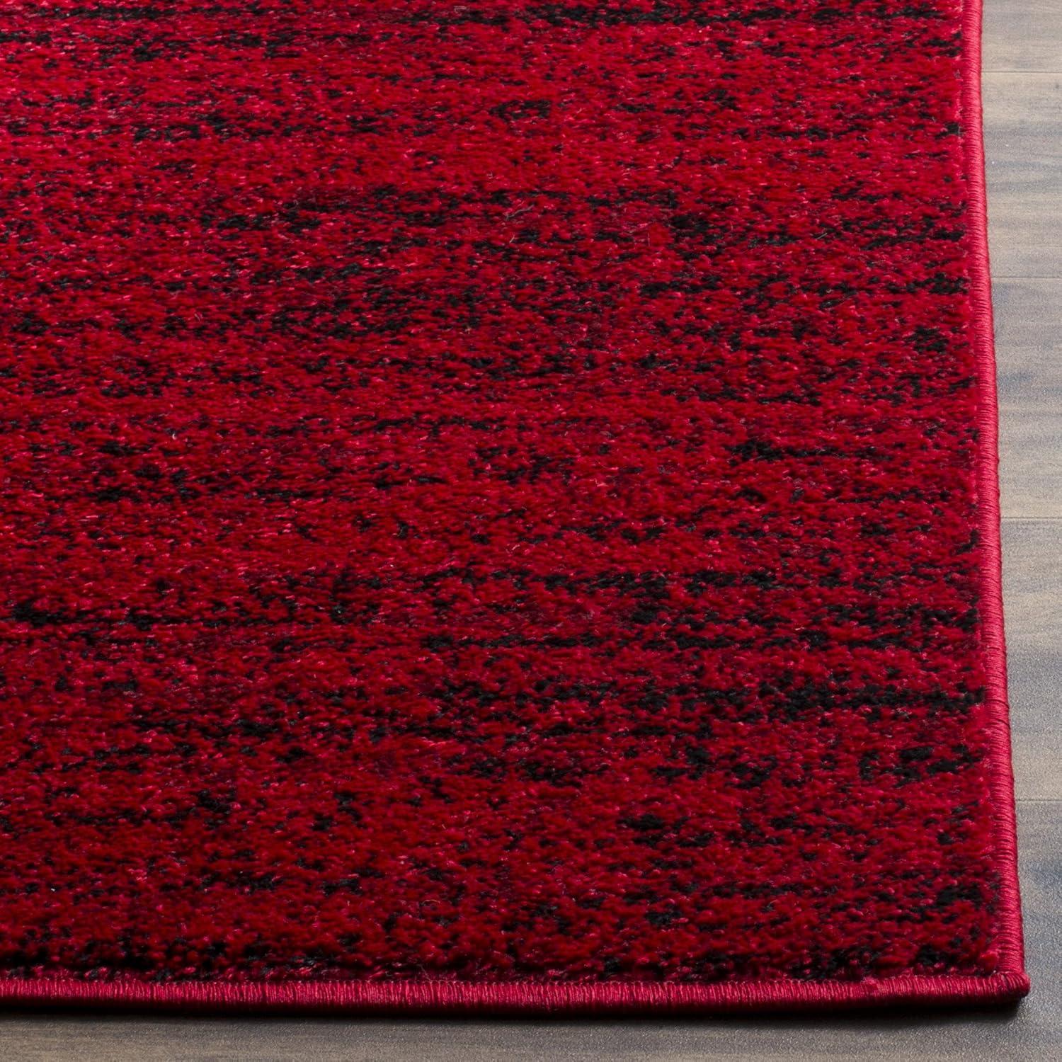 Adirondack ADR117 Machine Made Indoor Area Rug - Red/Black - 6'x9' - Safavieh