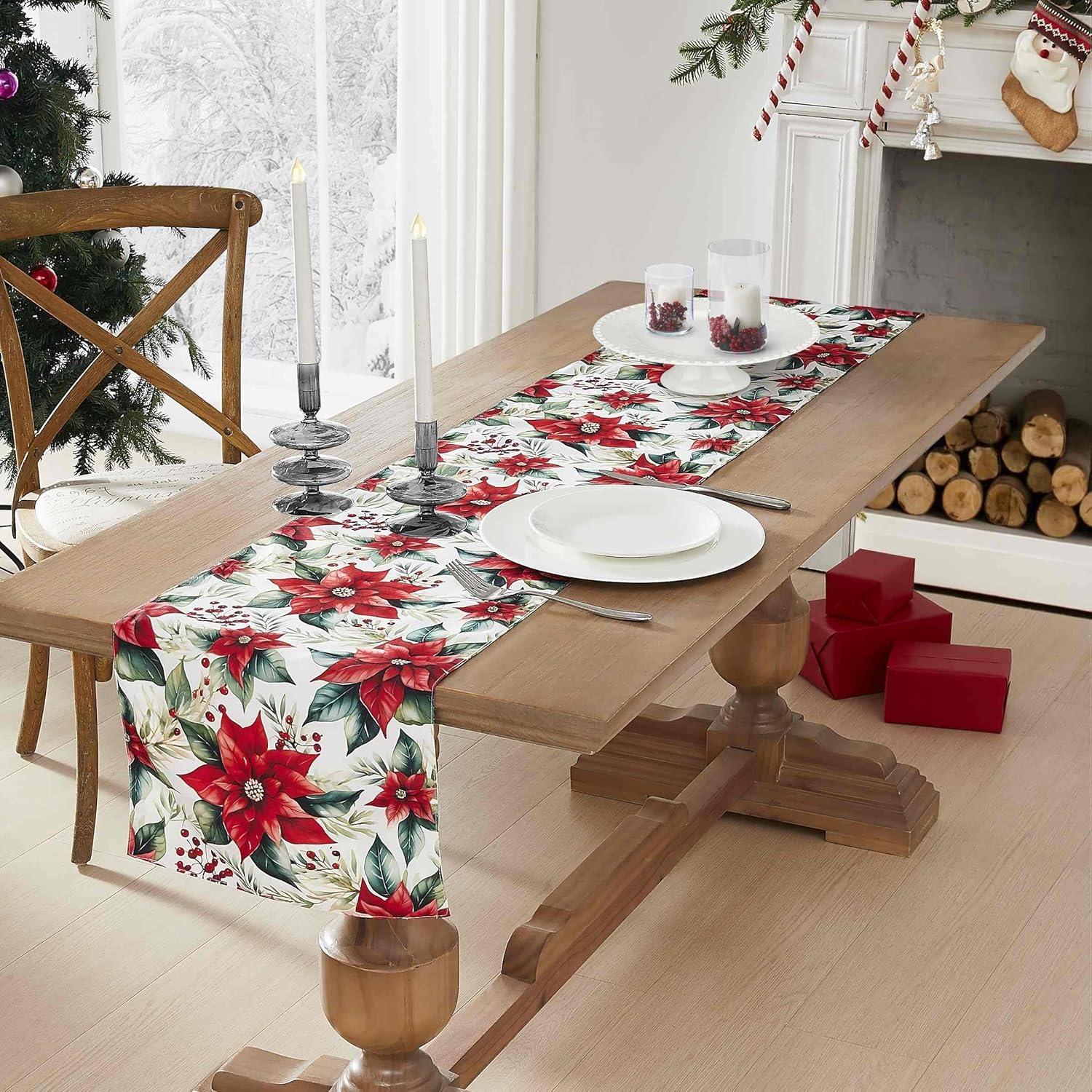 Avanti Linens Poinsettia 52'" x 70" Tablecloth