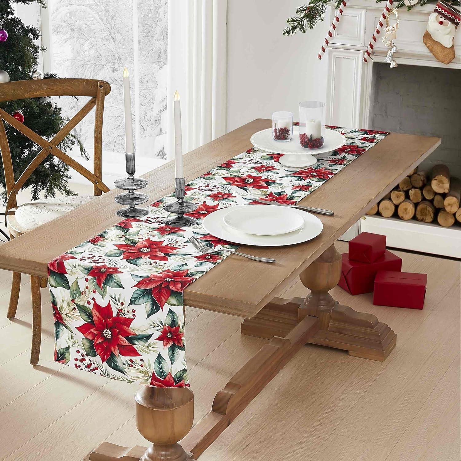 Avanti Linens Poinsettia 60" x 84" Tablecloth