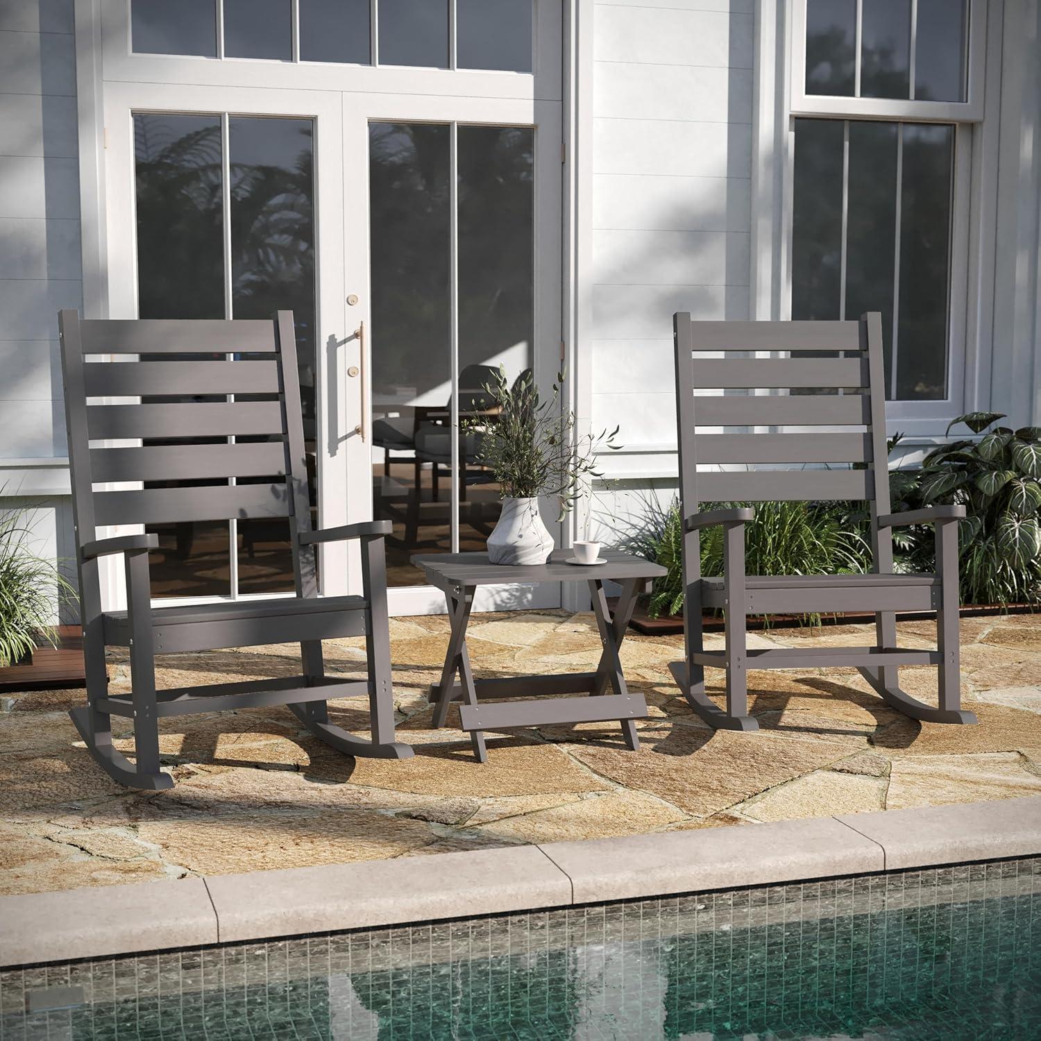 Taylor & Logan Collis Rectangular Outdoor Folding Side Table