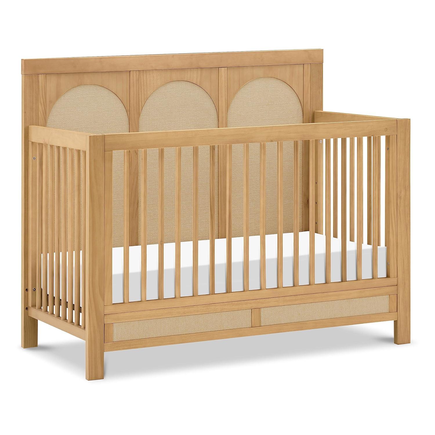 Eloise Honey and Sand Eco-Weave 4-in-1 Convertible Crib