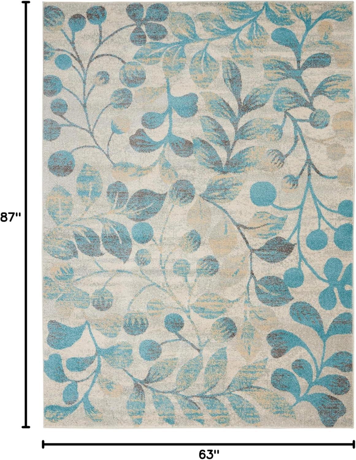 Nourison Tranquil Botanical Vine and Bloom Indoor Area Rug