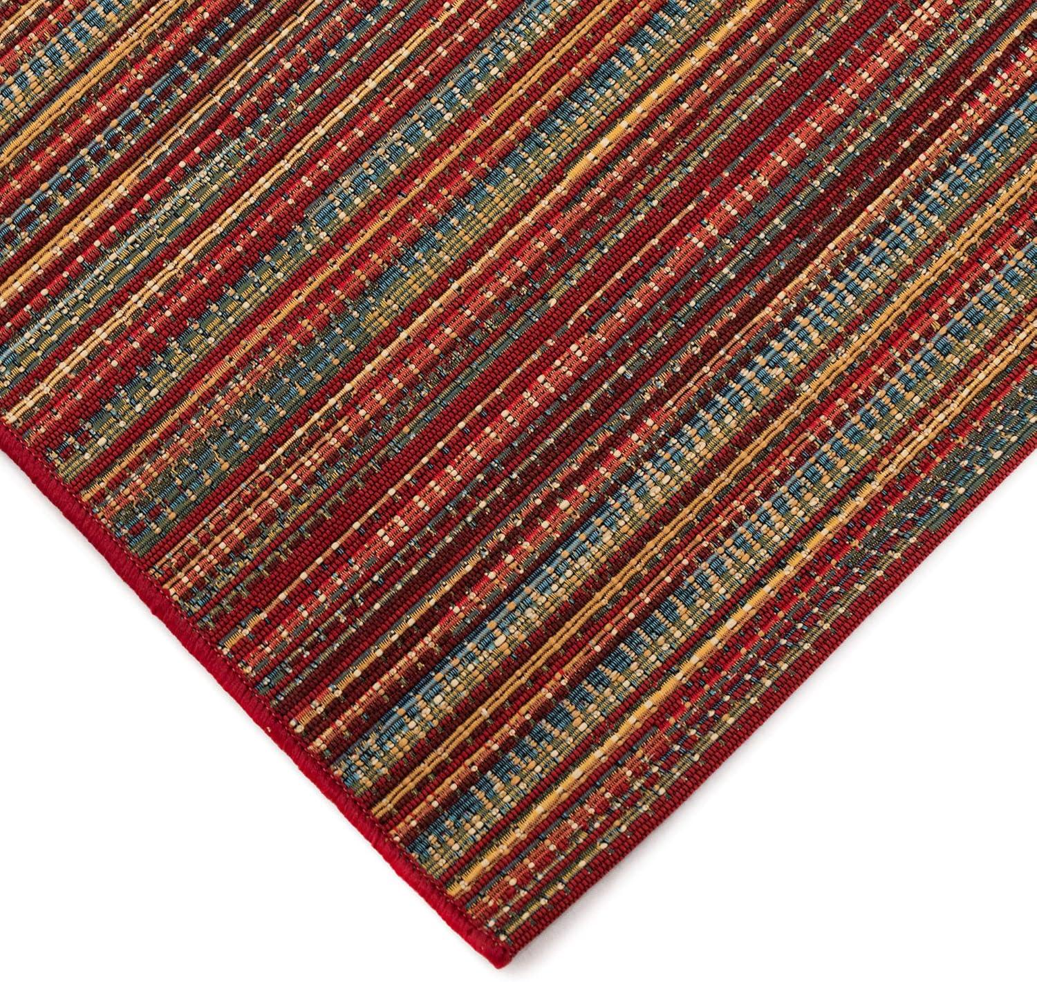 Liora Manne Marina Stripes Indoor/Outdoor Rug Saffron 3'3" x 4'11"