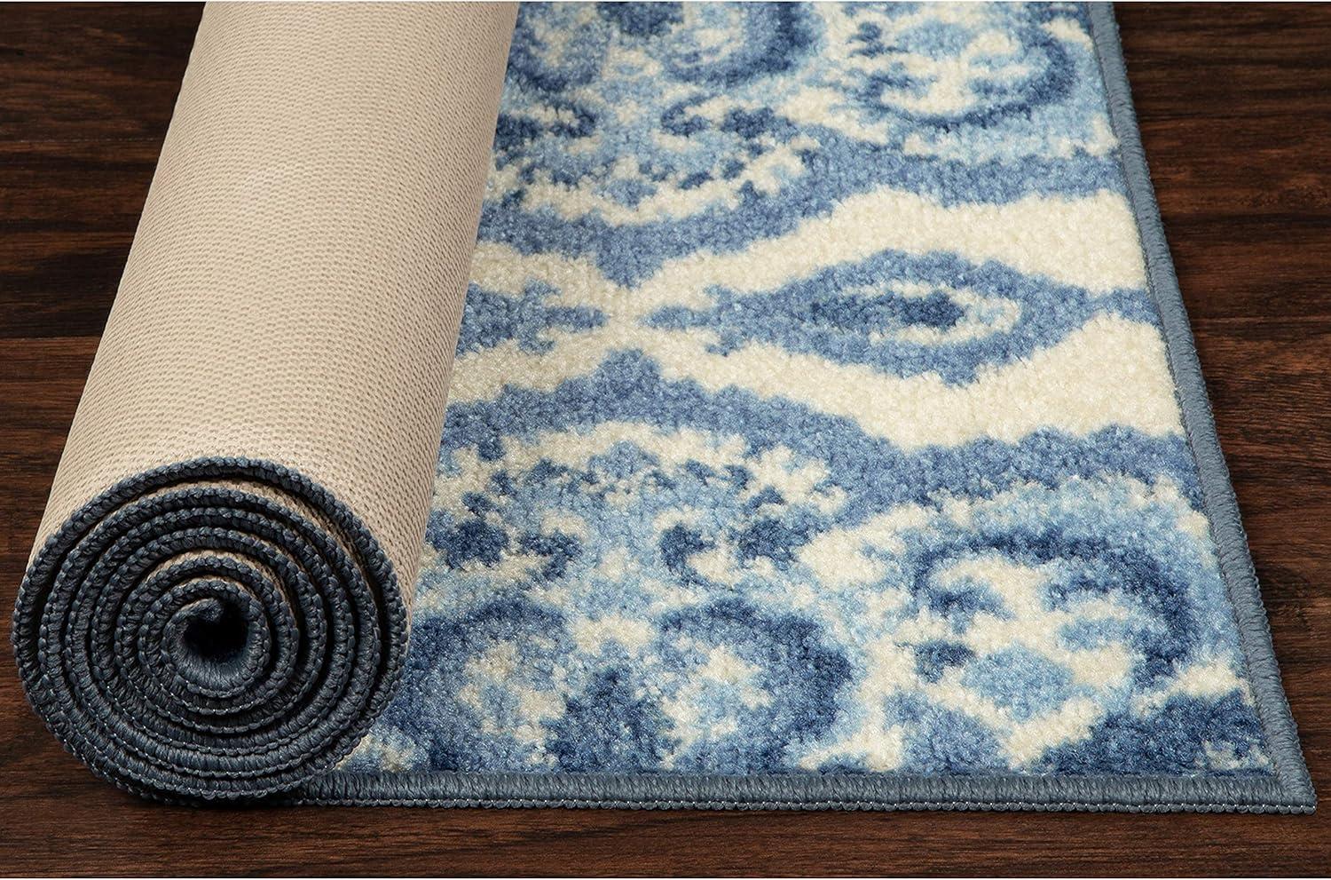 Hertel Floral Blue Area Rug