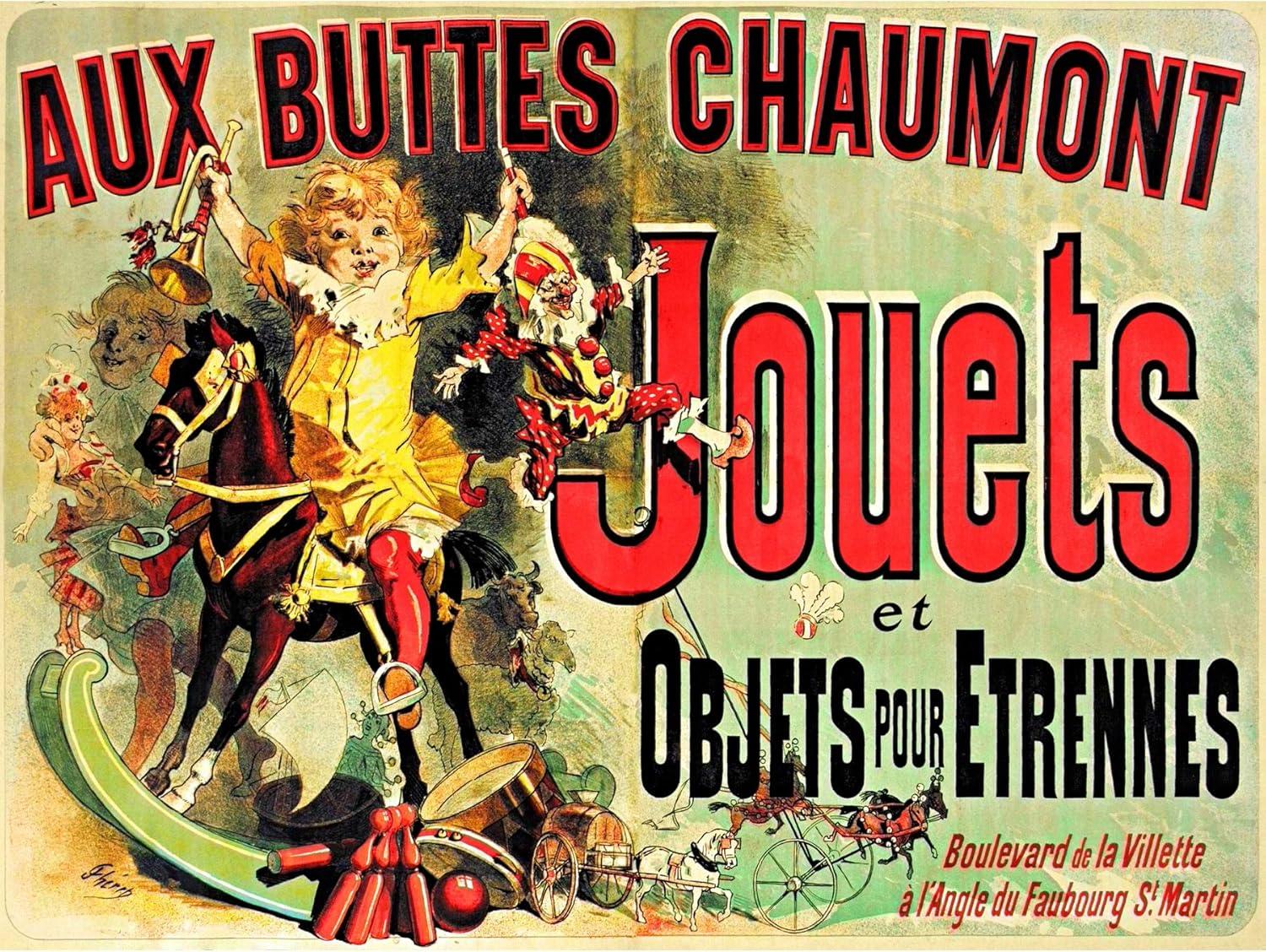 Aux Buttes Chaumont Jouets French Ad Monica's Apartment Friends Extra Large XL Wall Art Poster Print