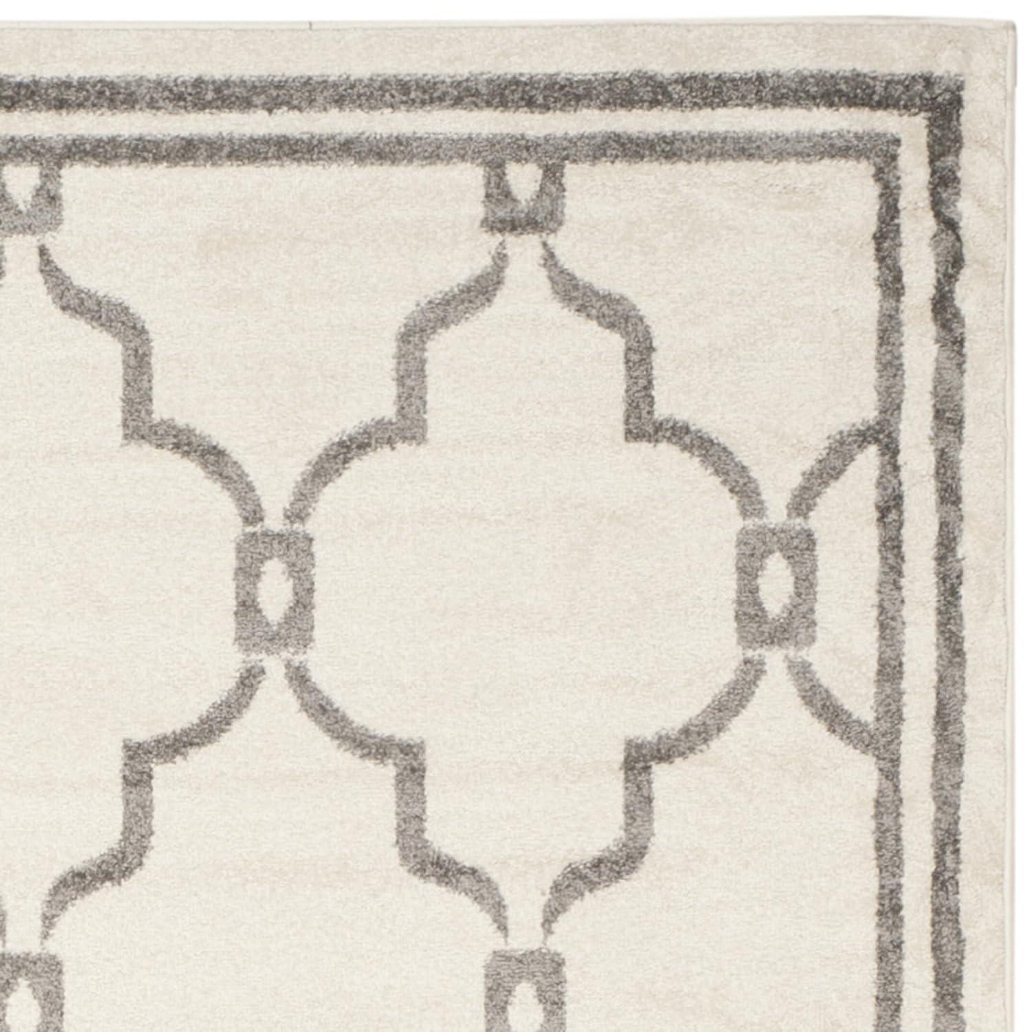 Amherst AMT414 Power Loomed Indoor Area Rug - Ivory/Grey - 8'x10' - Safavieh