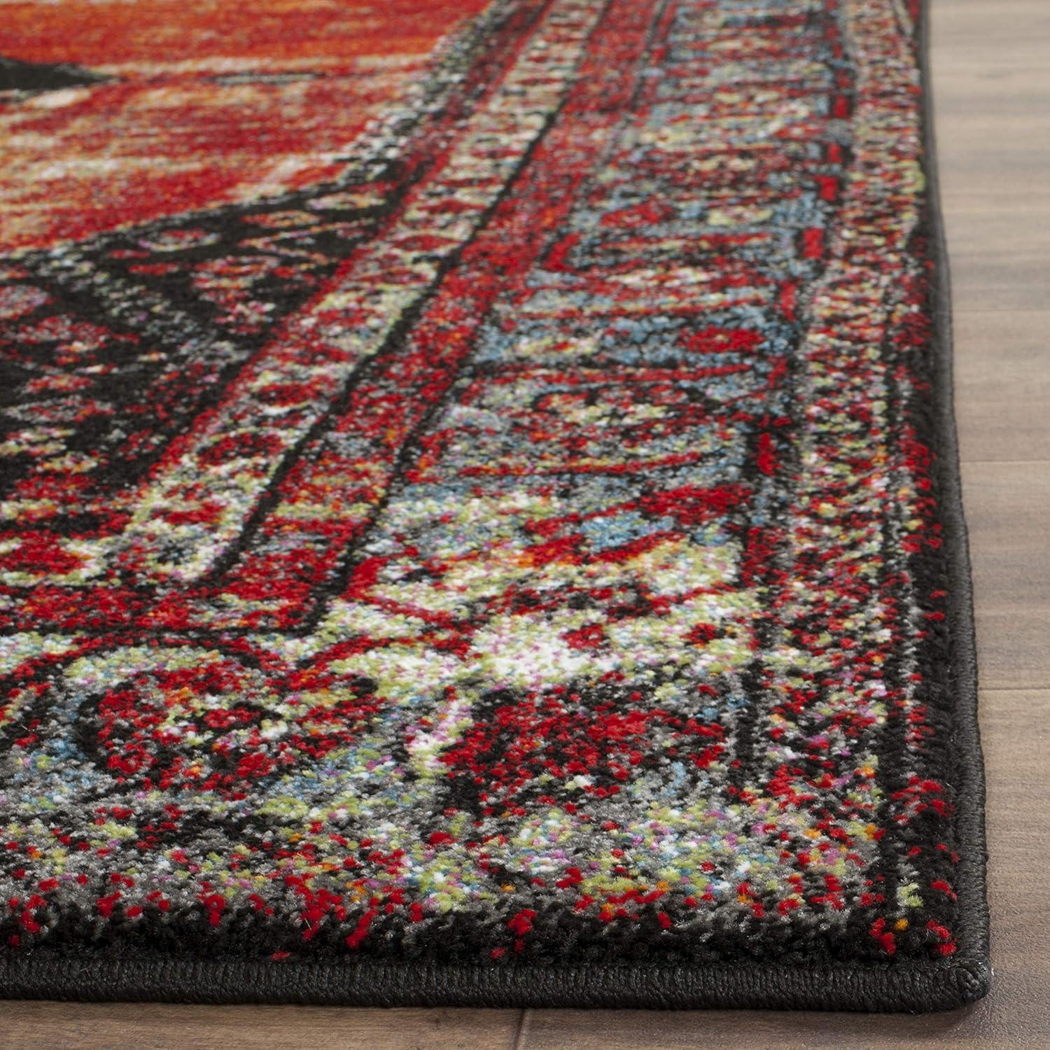 Vintage Hamadan VTH217 Power Loomed Indoor Runner Rug - Orange/Multi - 2'3"x12' - Safavieh