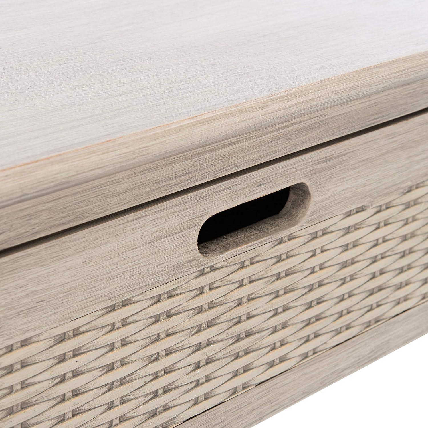Landers 3 Drawer Console Table - Greige - Safavieh