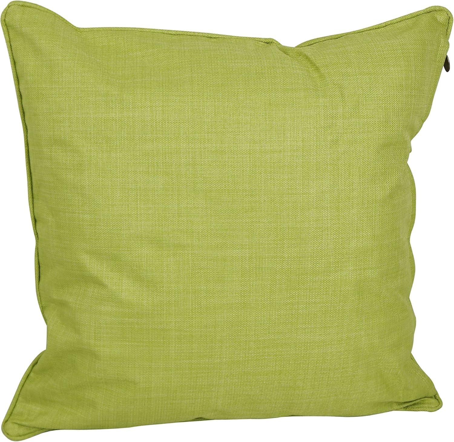Lime Green 25" Square Double Corded Floor Pillows Set
