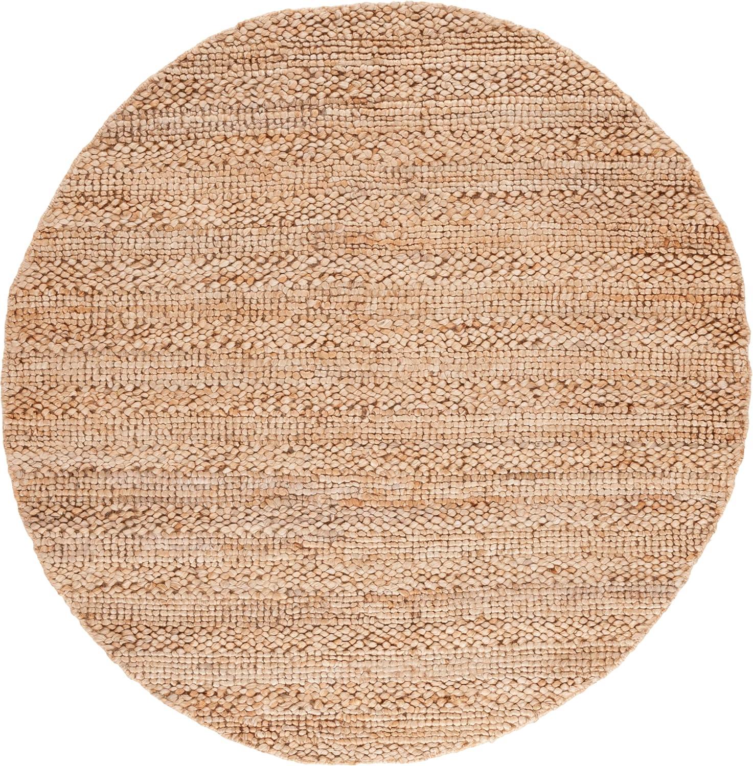 Natural Fiber NFB477 Machine Made Indoor Area Rug - Natural - 6' Round - Safavieh