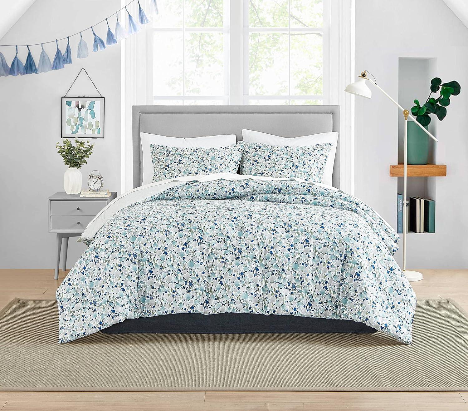 Poppy & Fritz Standard Cotton Reversible Duvet Cover Set