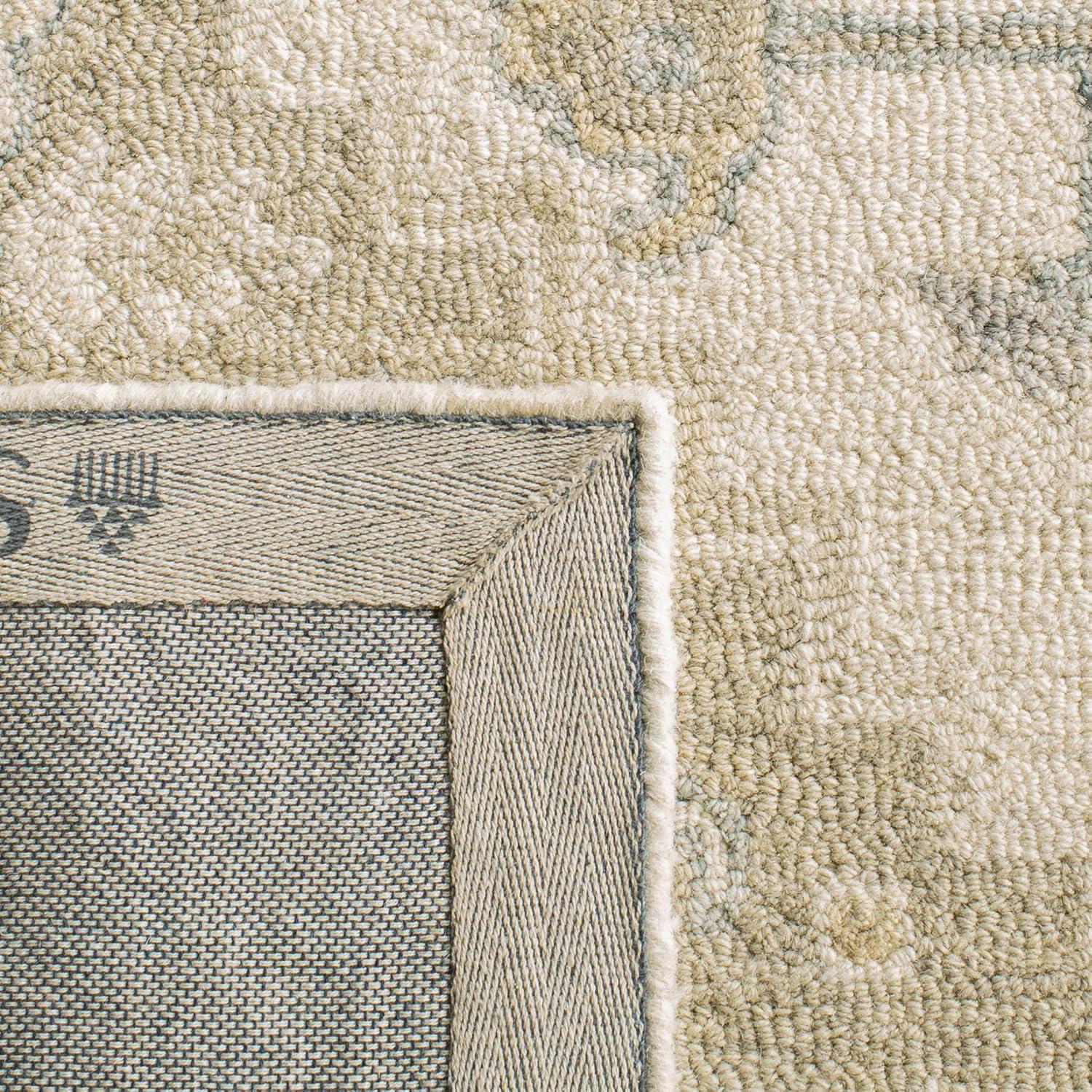 Micro-Loop MLP503 Hand Tufted Indoor Accent Rug - Ivory/Beige - 3' Round - Safavieh