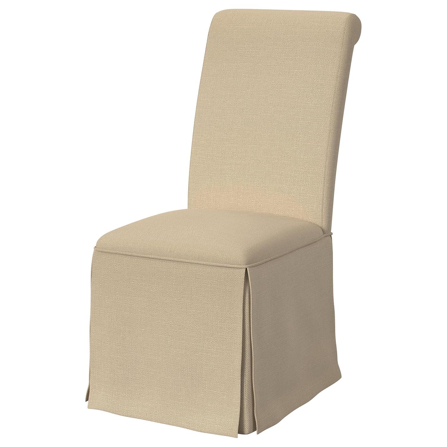 Coaster Shawna Fabric Upholstered Skirted Dining Chair in Khaki