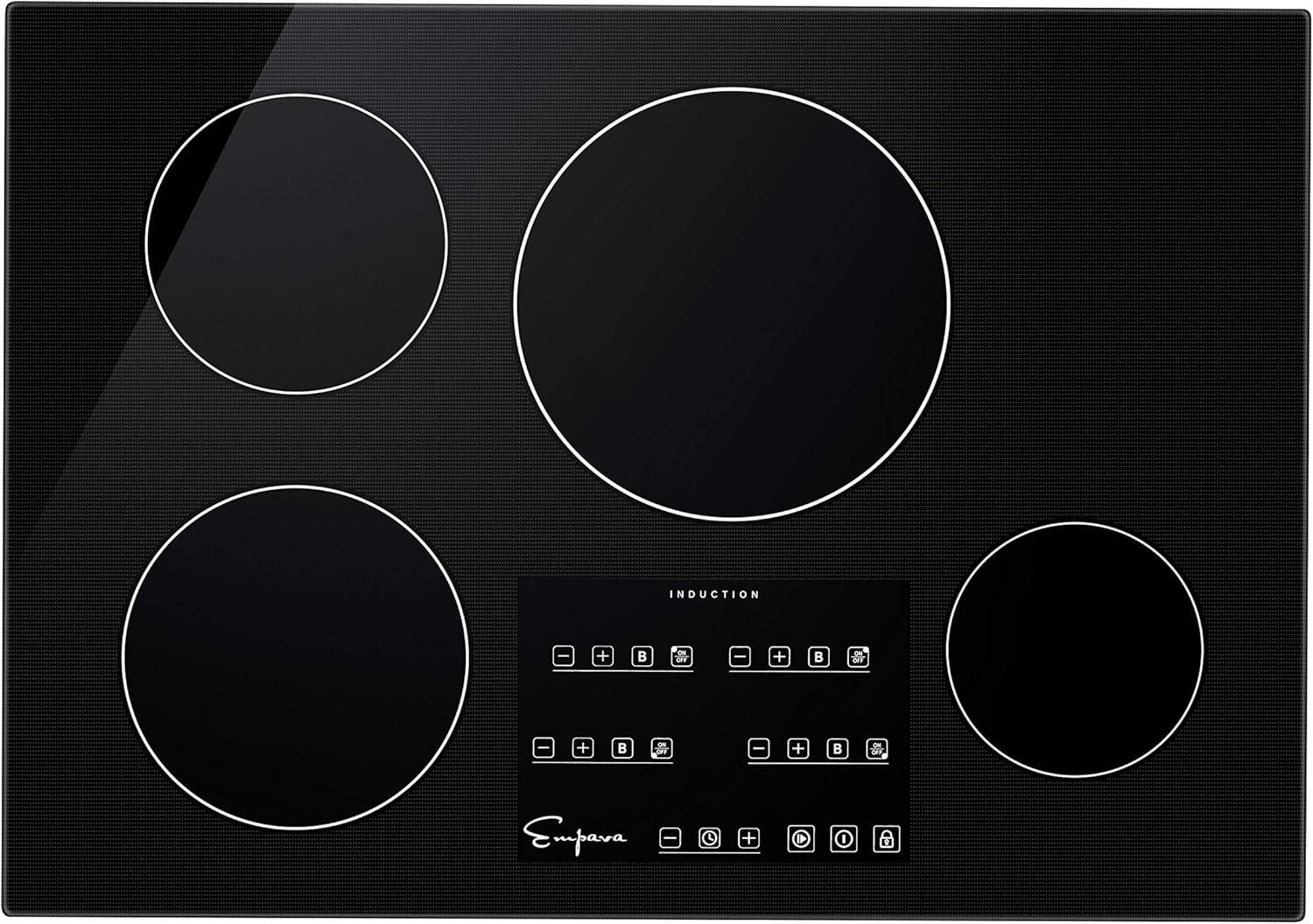 Empava 30'' Black Ceramic 4-Burner Induction Cooktop