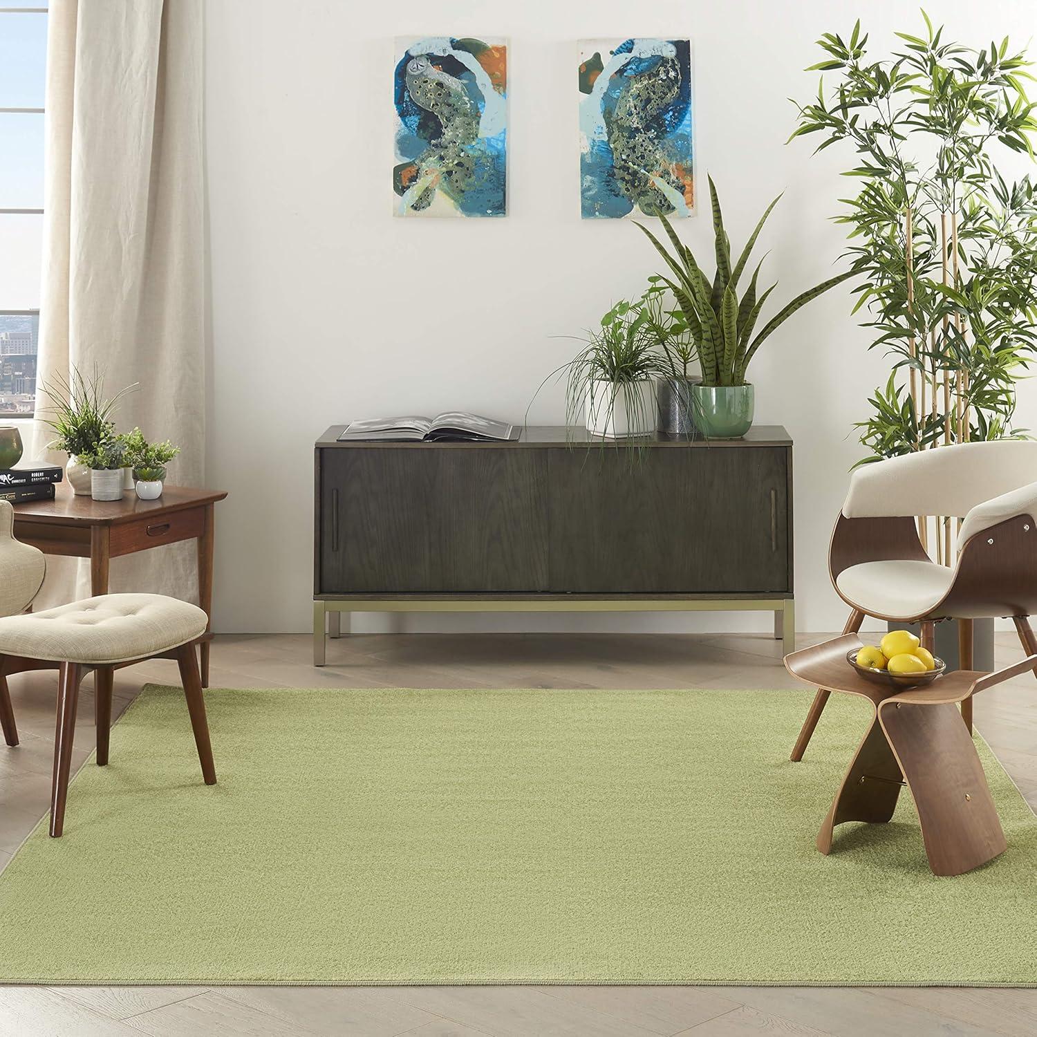 Nourison Nourison Essentials NRE01 Indoor/outdoor Area Rug - Green 5' x square
