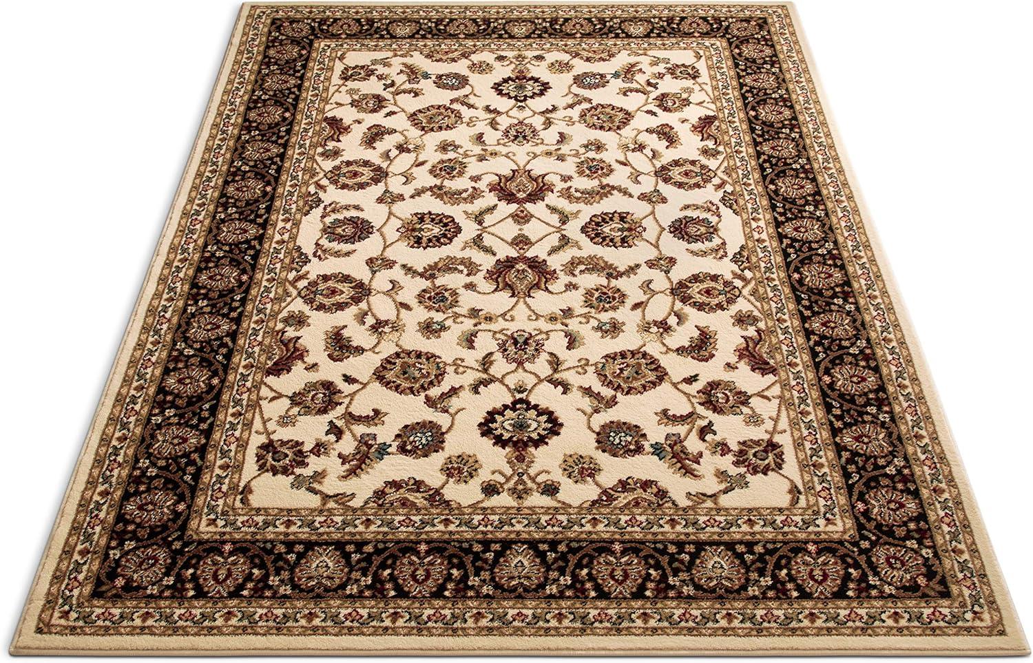 Well Woven Barclay Sarouk Traditional Oriental Panel Black 3'11" x 5'3" Area Rug