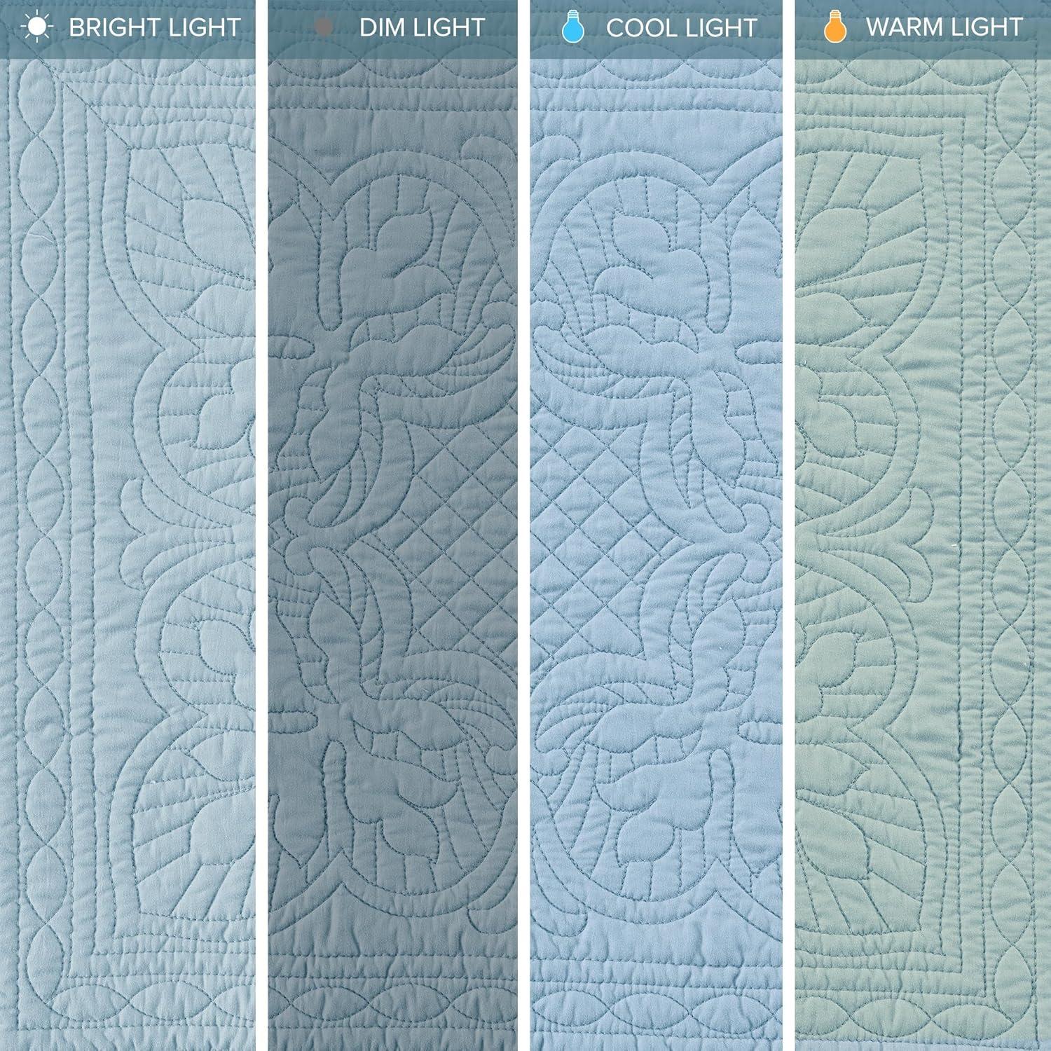 Madison Park Journey Oversized Quilted Throw with Scalloped Edges
