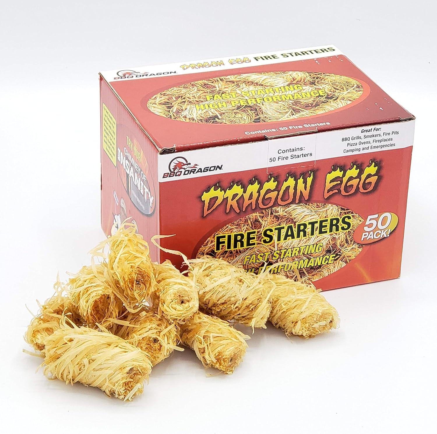 BBQ Dragon Wood Non-Stick Charcoal Starters (Set of 50)