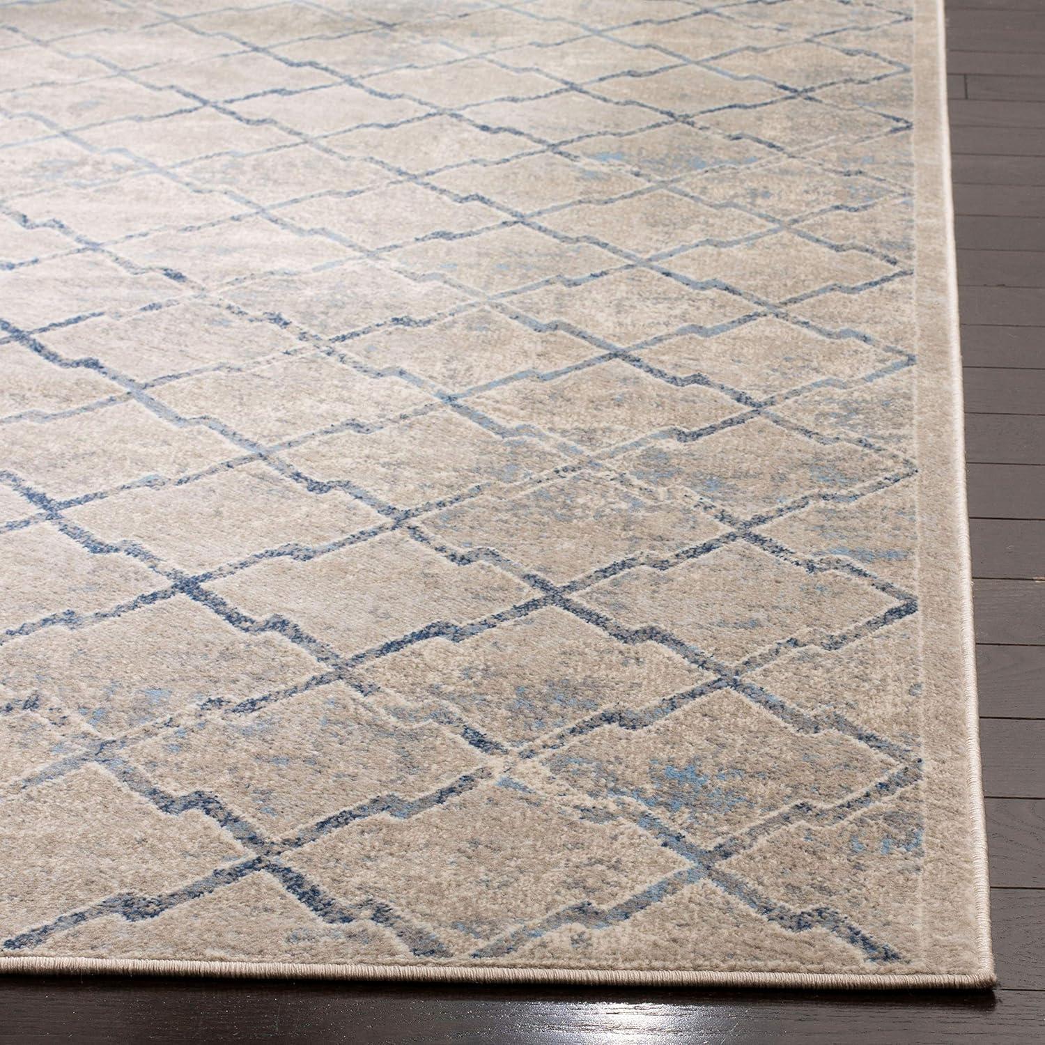 Brentwood BNT809 Power Loomed Accent Rug - Light Grey/Blue - 2'x4' - Safavieh.