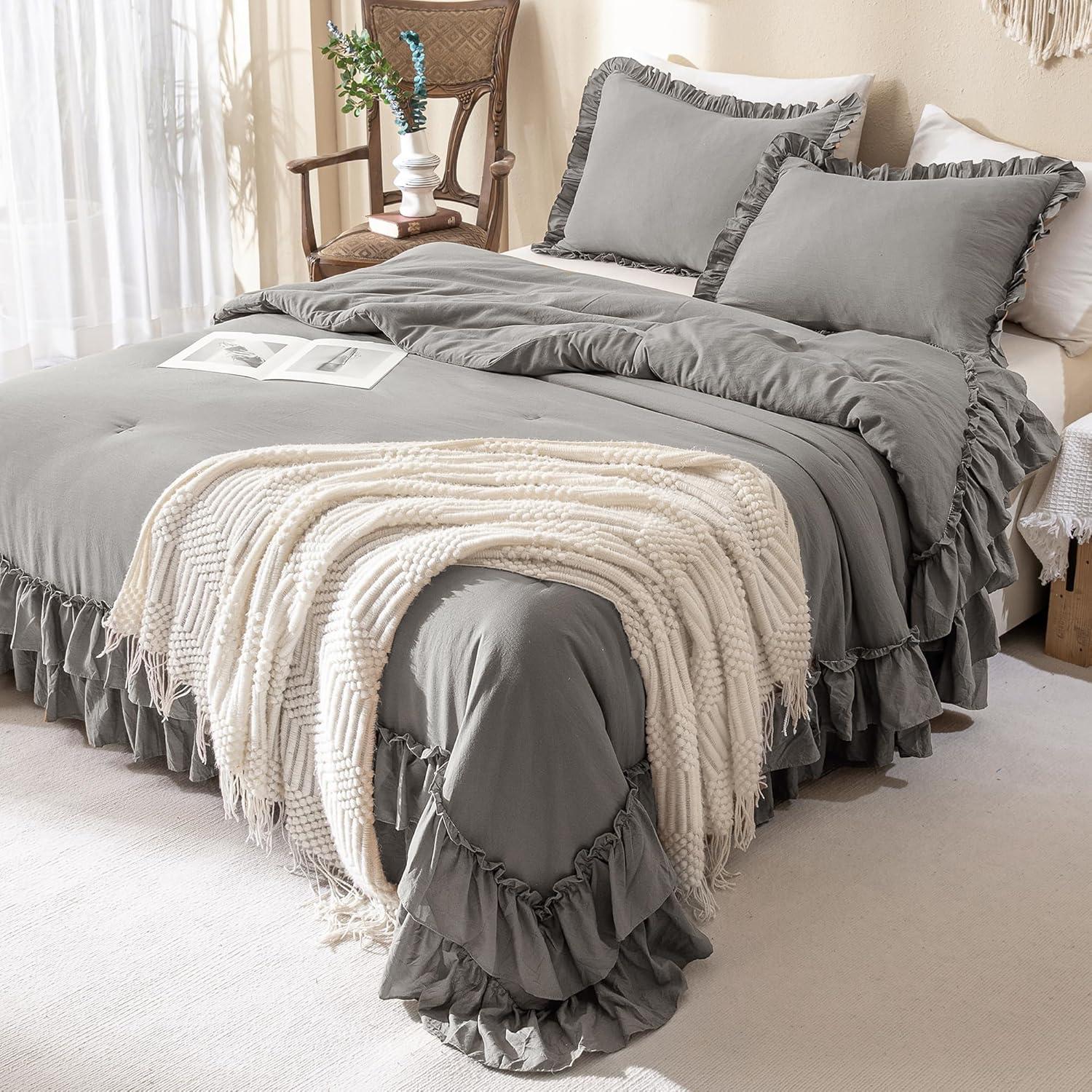 Lush Decor Reyna Microfiber 3 Piece Comforter Set
