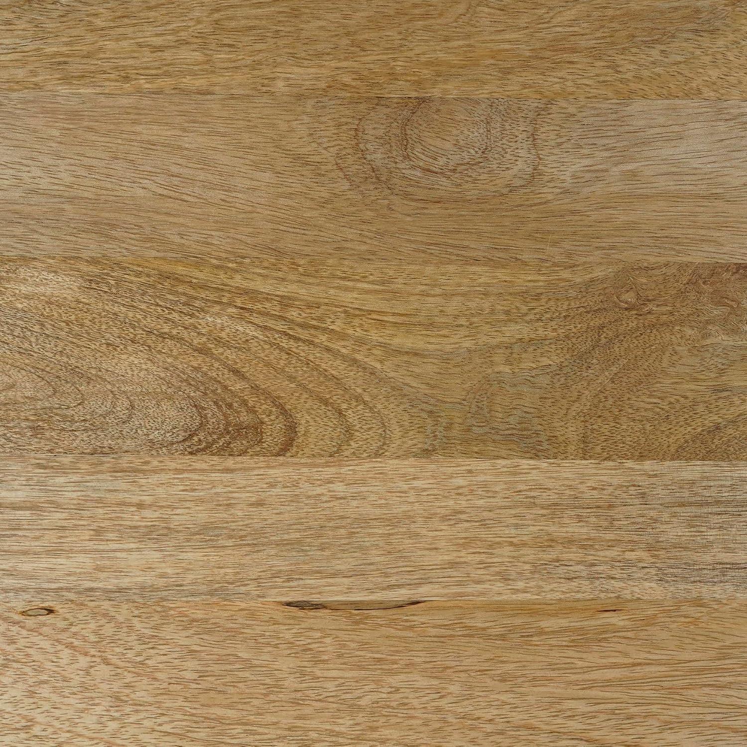 Lowry 22"W Solid Acacia Wood Square End Table with Storage Drawer