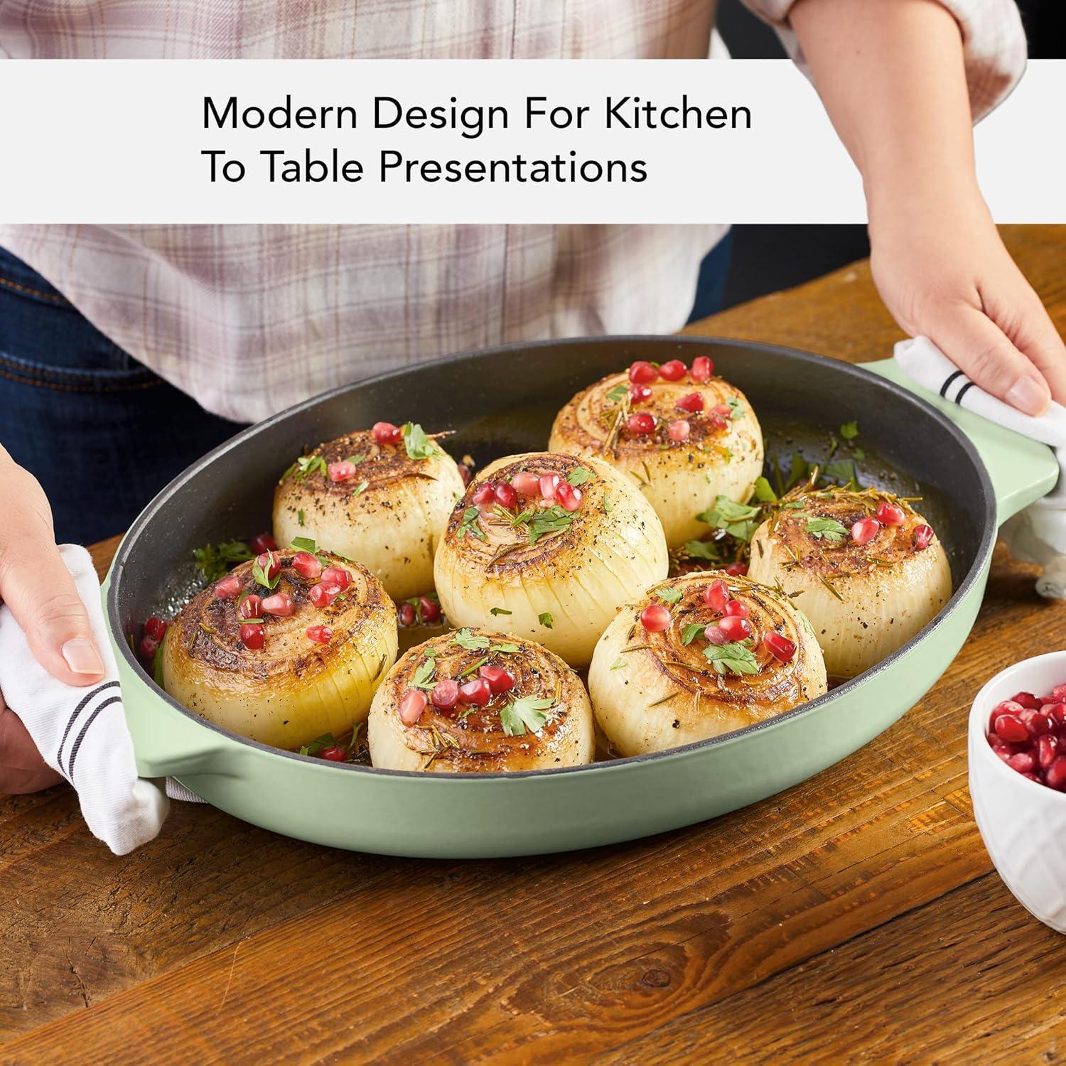 KitchenAid® KitchenAid Cast Iron Oval Au Gratin Roasting Pan Suitable - 2.5 Quart