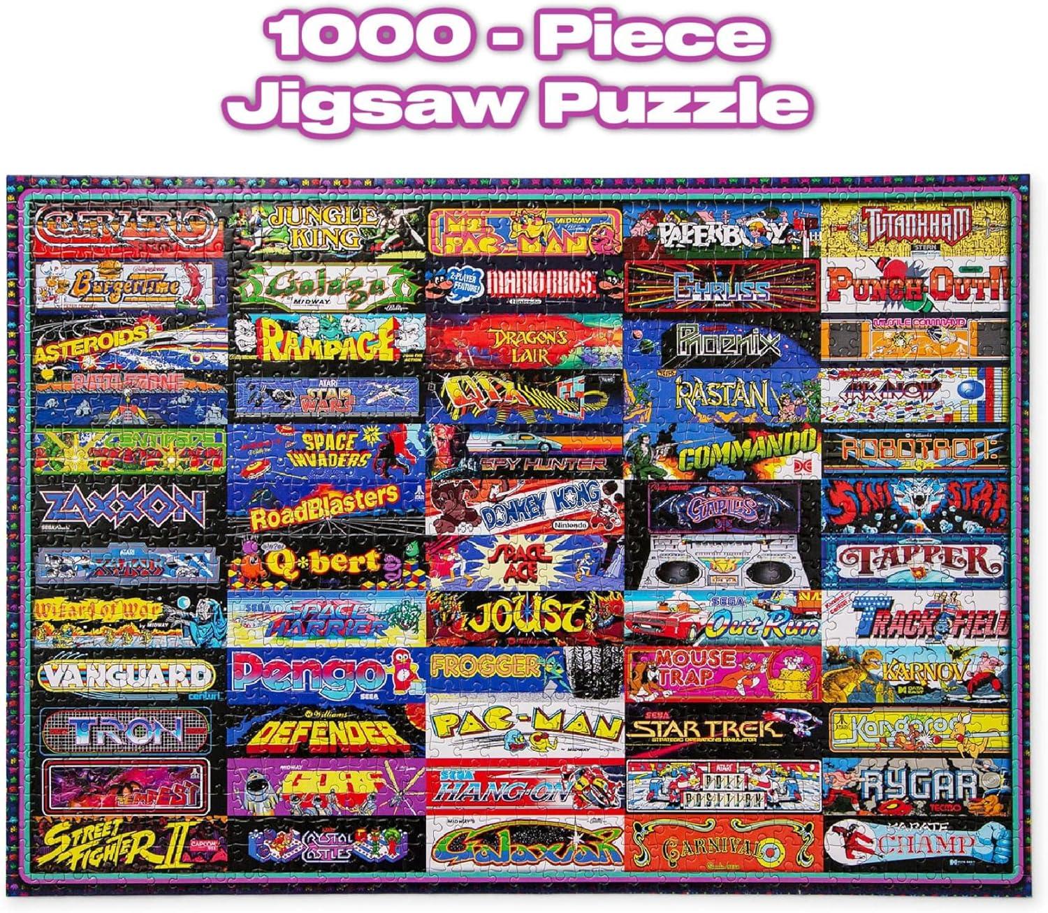 Toynk Arcadeageddon! Retro Arcade Game Collage 1000-Piece Jigsaw Puzzle