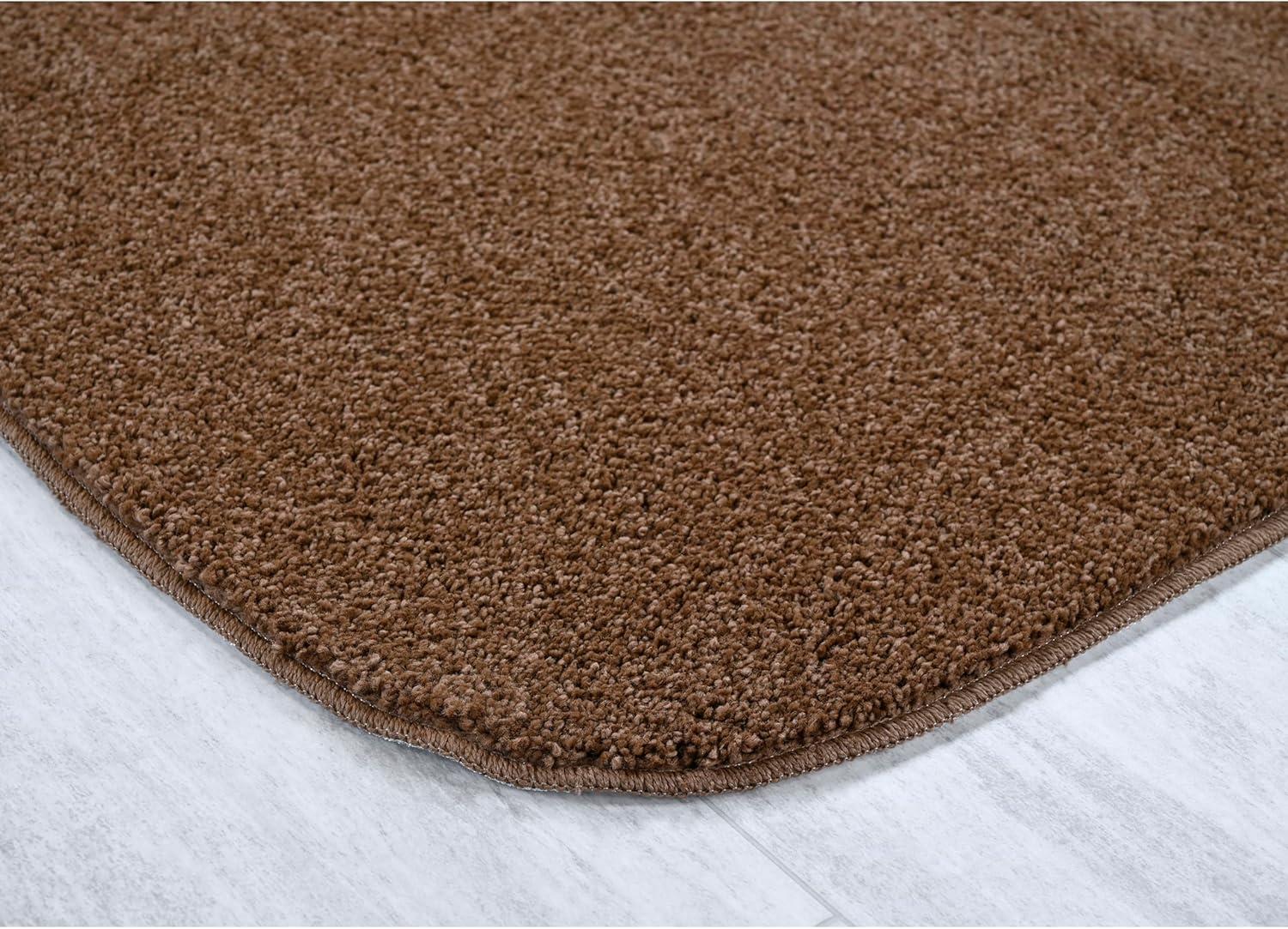 Garland Rug Gramercy Washable Bath Rug Set, 2 Piece (20"x34" & 17"x24") Cinnamon