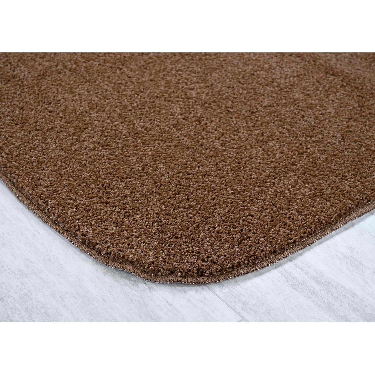 Garland Rug Gramercy Washable Bath Rug Set, 2 Piece (20"x34" & 17"x24") Cinnamon