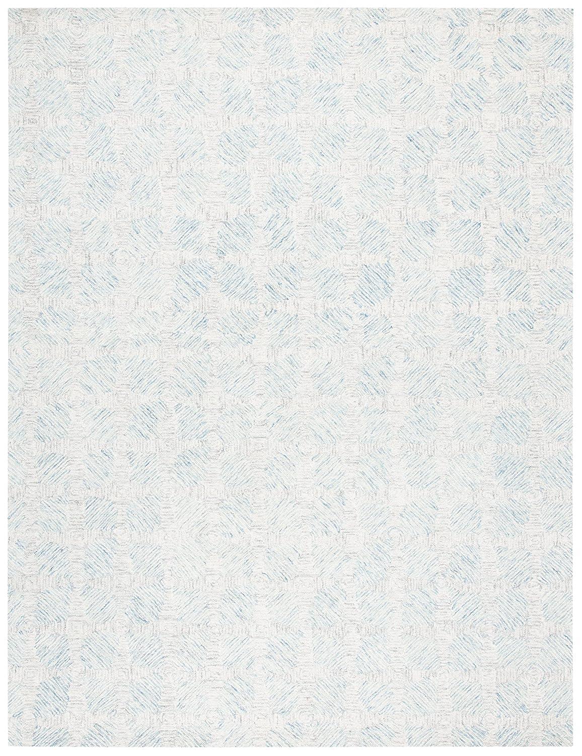 Abstract ABT654 Hand Tufted Area Rug - Ivory/Light Blue - 8'x10' - Safavieh.