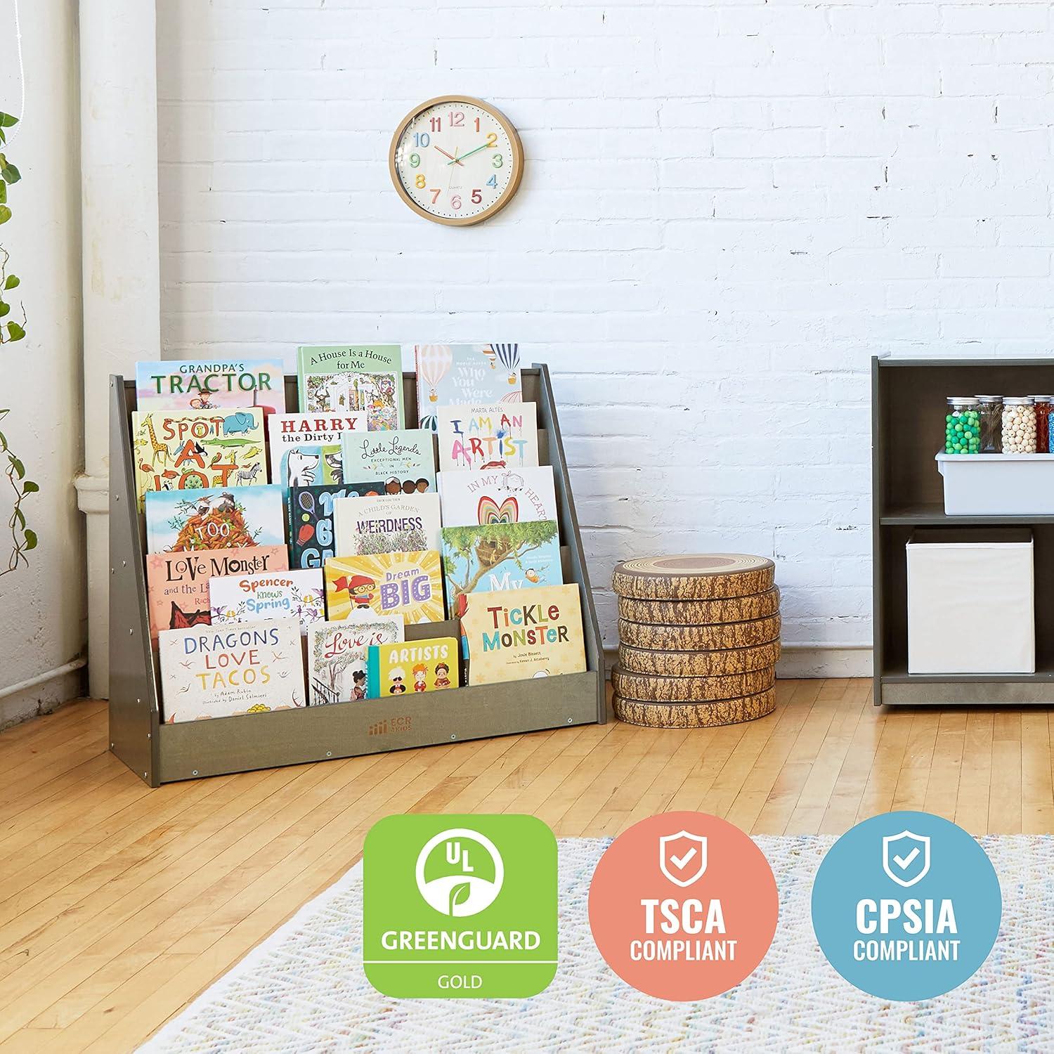 ECR4Kids ECR4Kids Single-Sided Book Display, Classroom Bookshelf